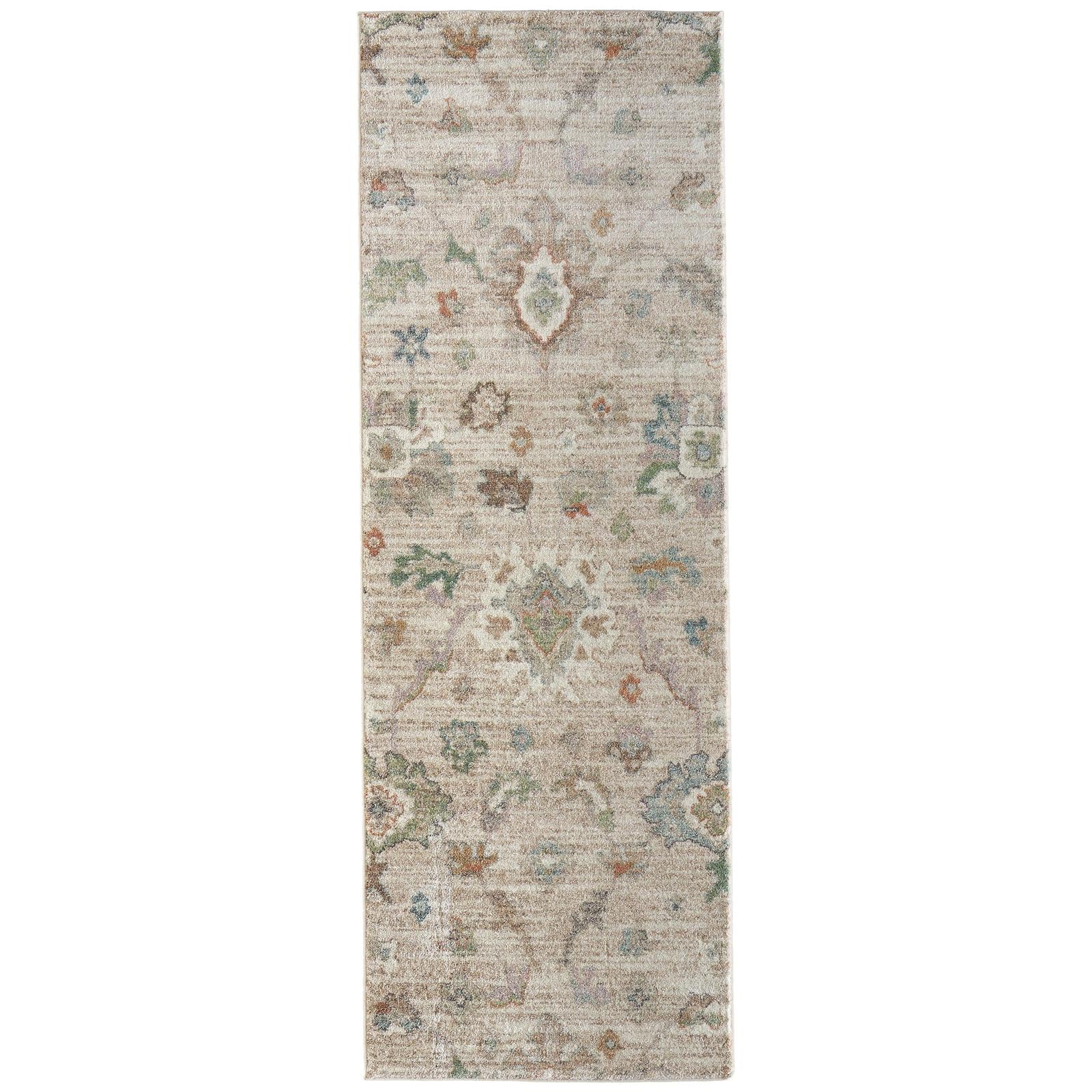 Feizy Dartmouth 39QKF Transitional Abstract Rug in Tan/Brown/Blue - Image 10