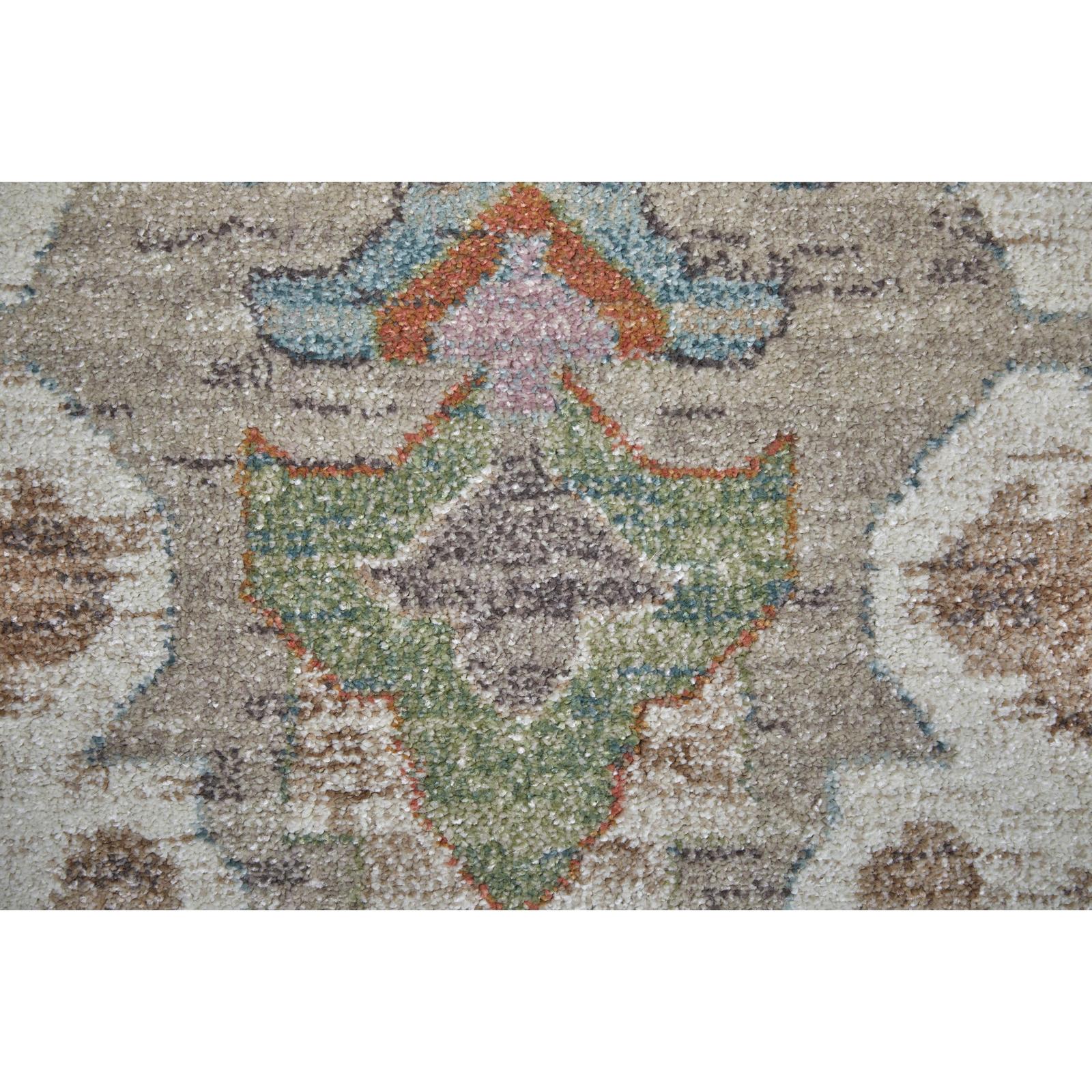 Feizy Dartmouth 39QKF Transitional Abstract Rug in Tan/Brown/Blue - Image 6