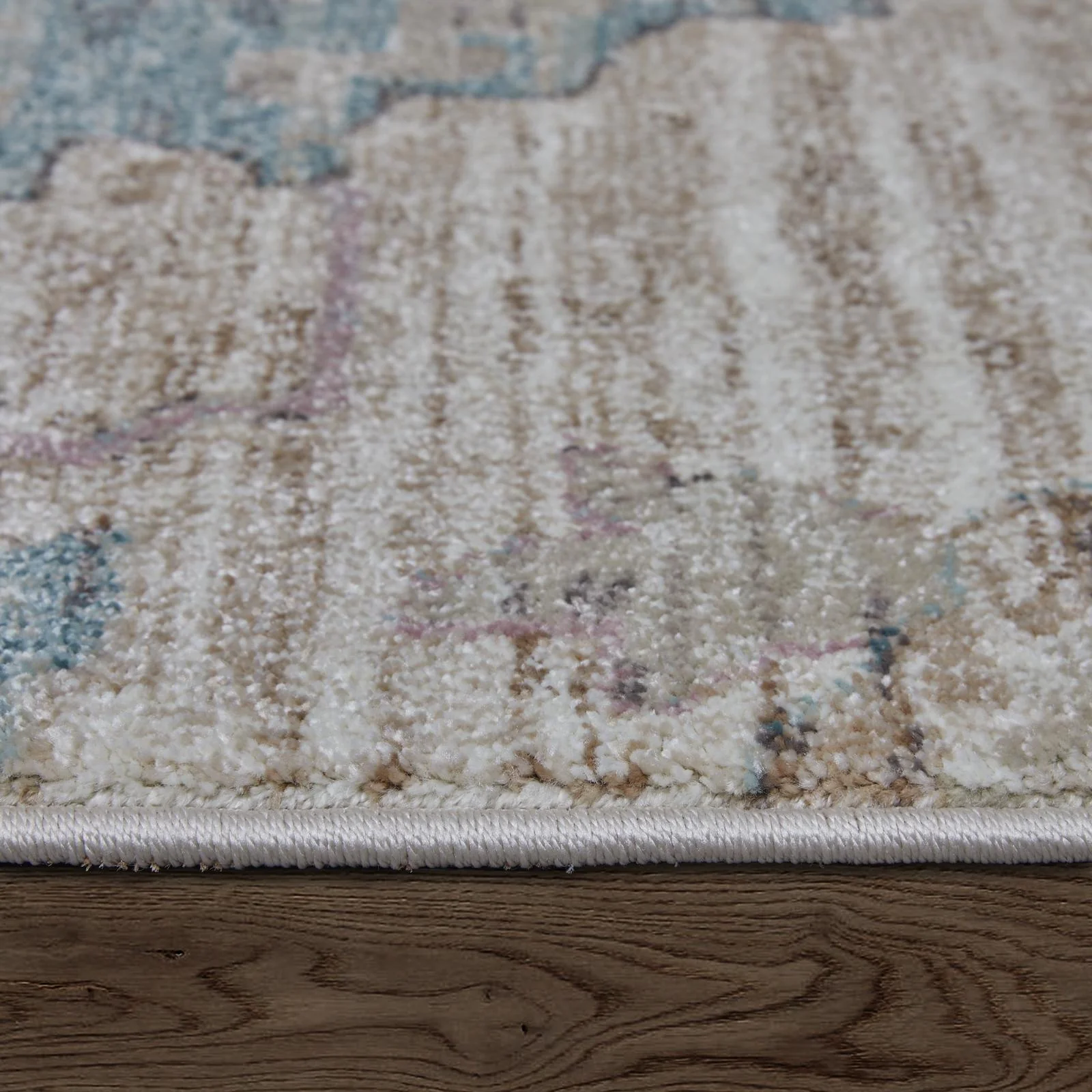 Feizy Dartmouth 39QKF Transitional Abstract Rug in Tan/Brown/Blue - Image 8