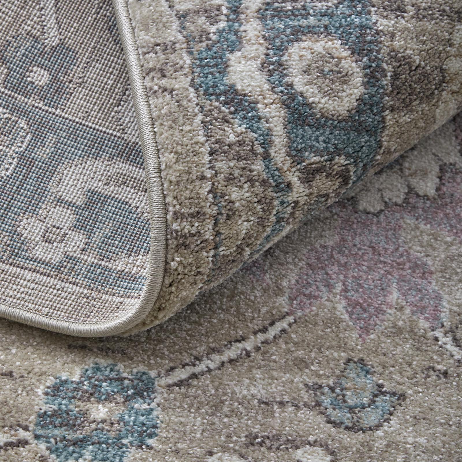 Feizy Dartmouth 39QLF Transitional Floral & Botanical Rug in Gray/Blue/Taupe - Image 7