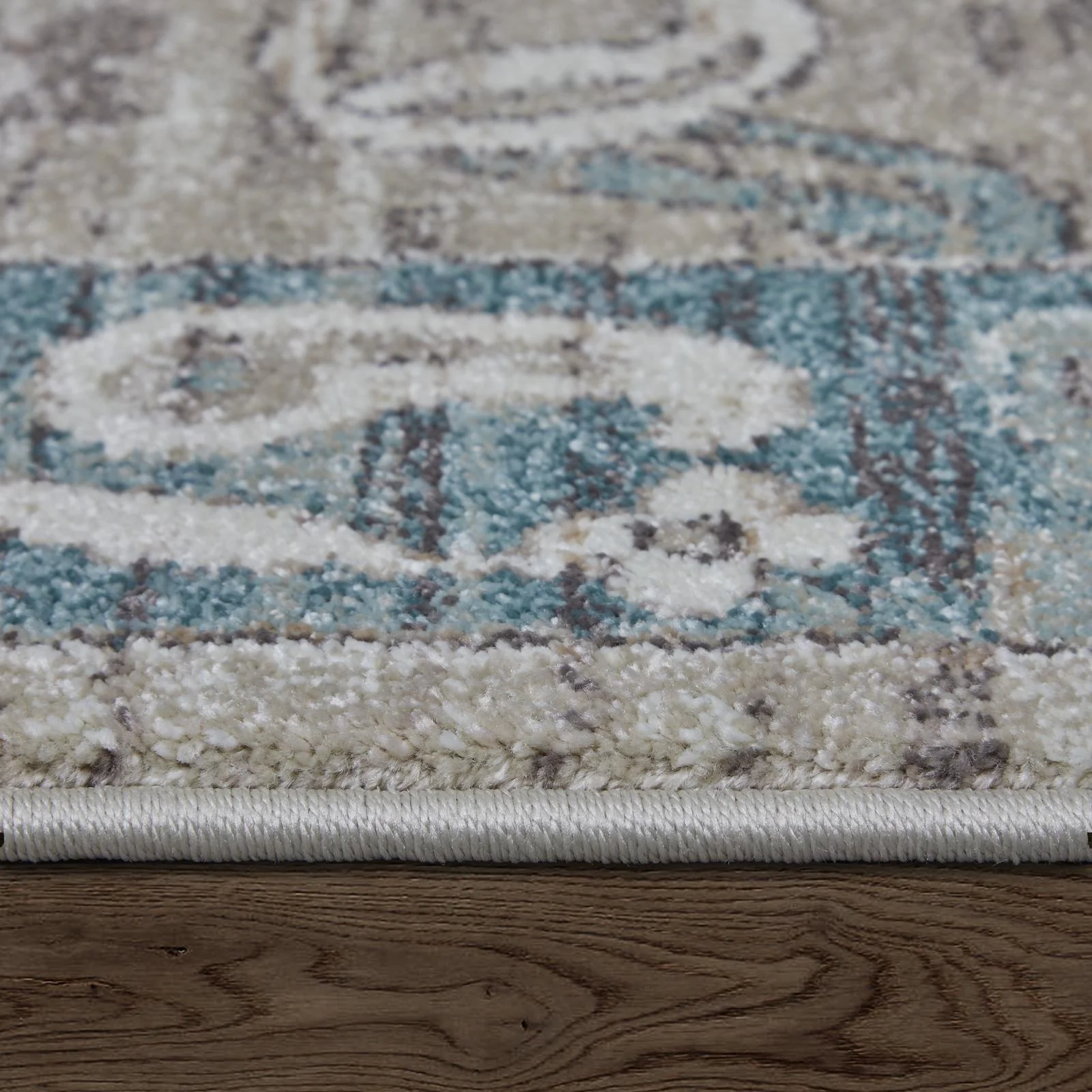 Feizy Dartmouth 39QLF Transitional Floral & Botanical Rug in Gray/Blue/Taupe - Image 8