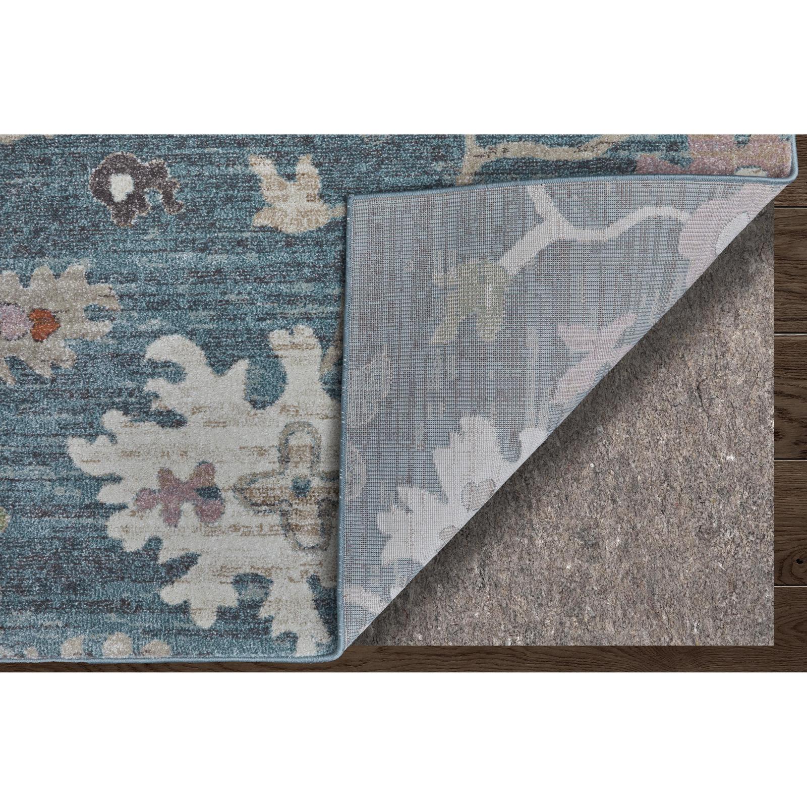 Feizy Dartmouth 39QMF Transitional Abstract Rug in Blue/Ivory/Pink - Image 5