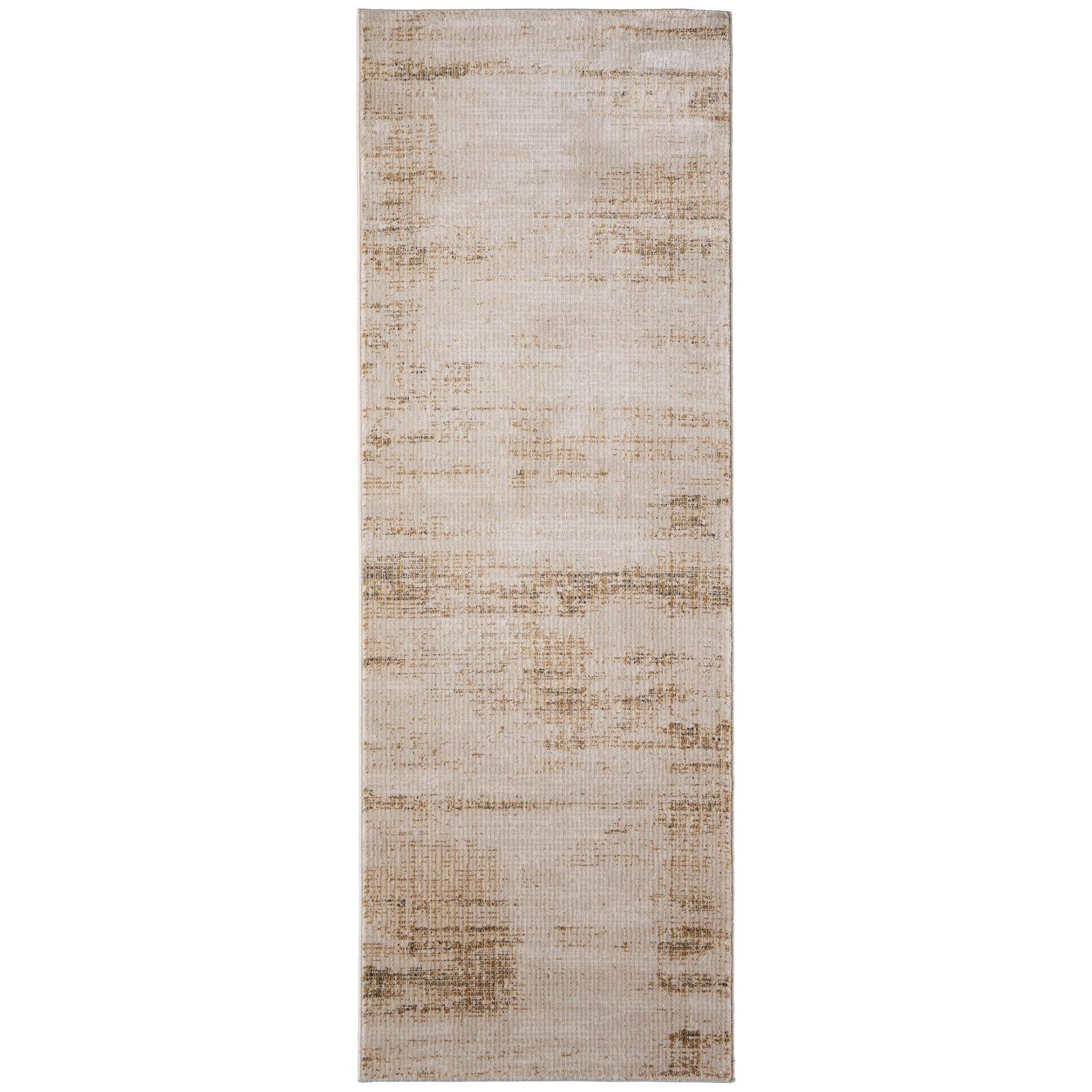 Feizy Deja 39PKF Modern Distressed Rug in Ivory/Brown/Tan - Image 10