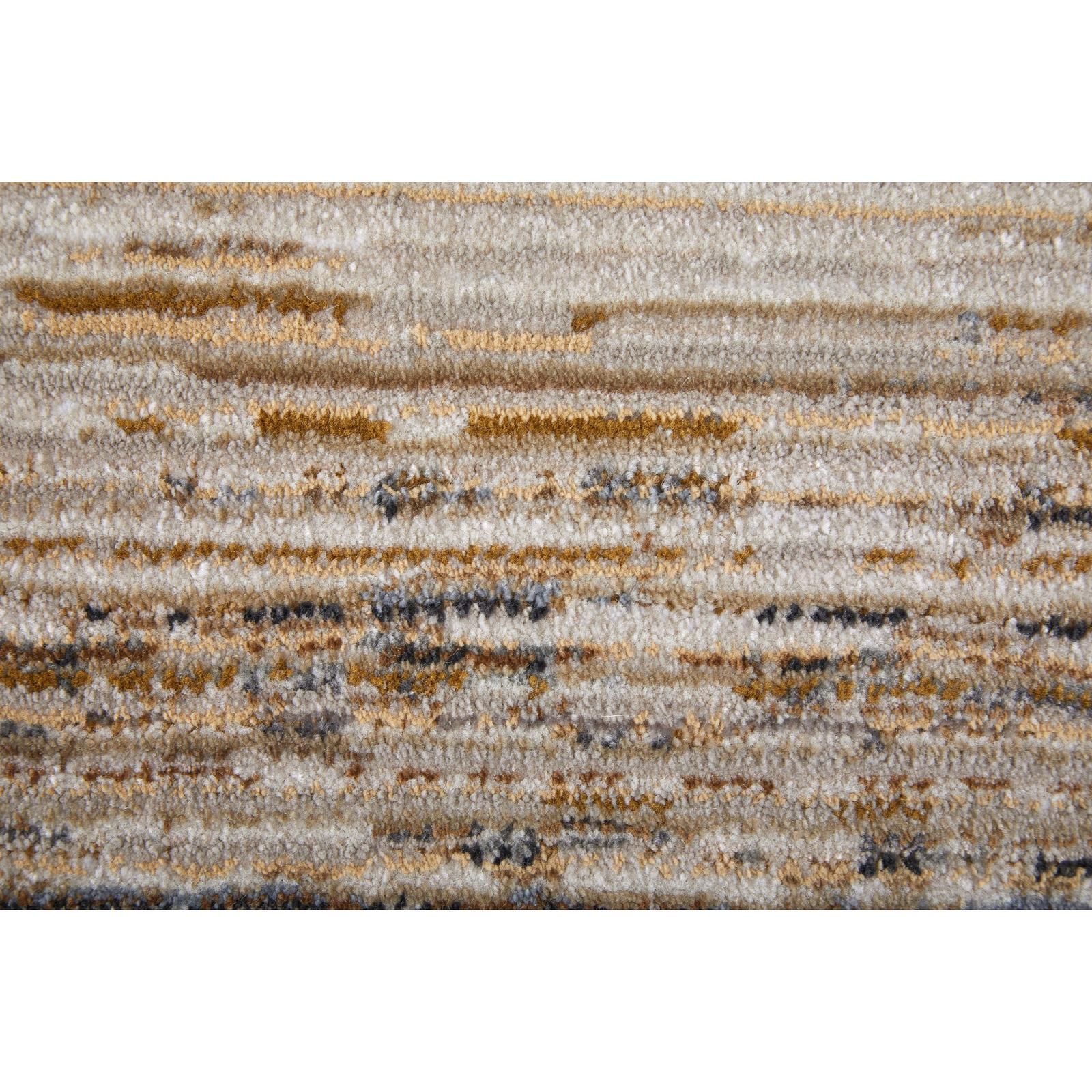 Feizy Deja 39PKF Modern Distressed Rug in Ivory/Brown/Tan - Image 7