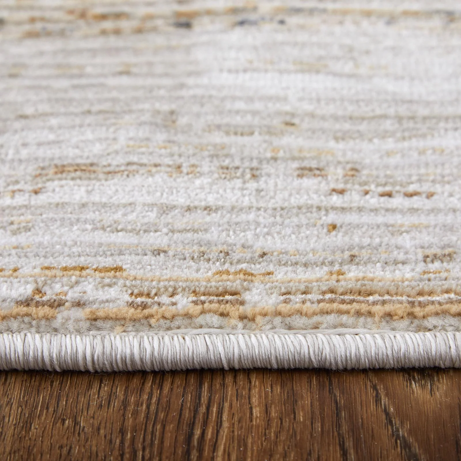 Feizy Deja 39PKF Modern Distressed Rug in Ivory/Brown/Tan - Image 9