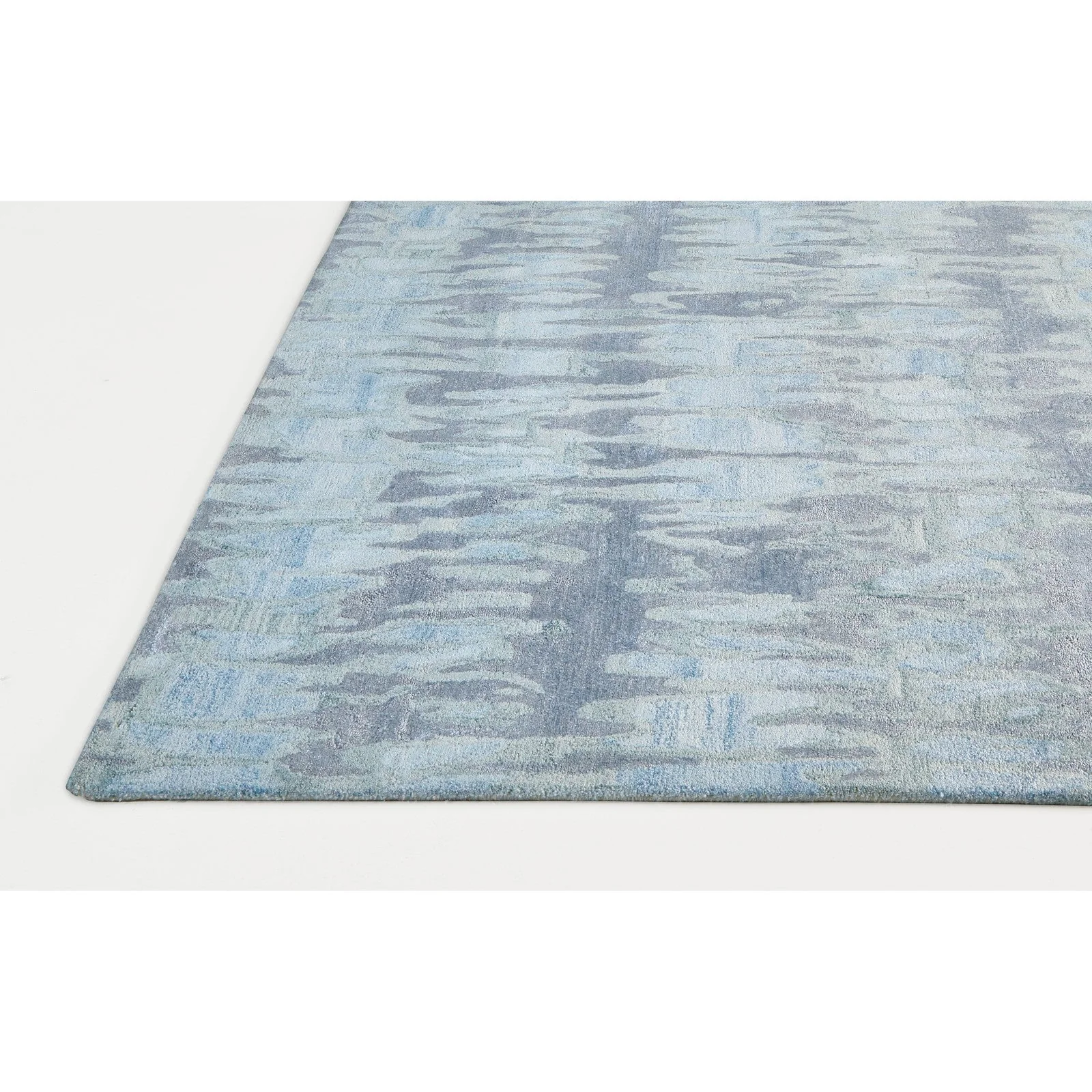 Feizy Dryden 8787F Transitional Abstract in Blue/Green/Gray - Image 6