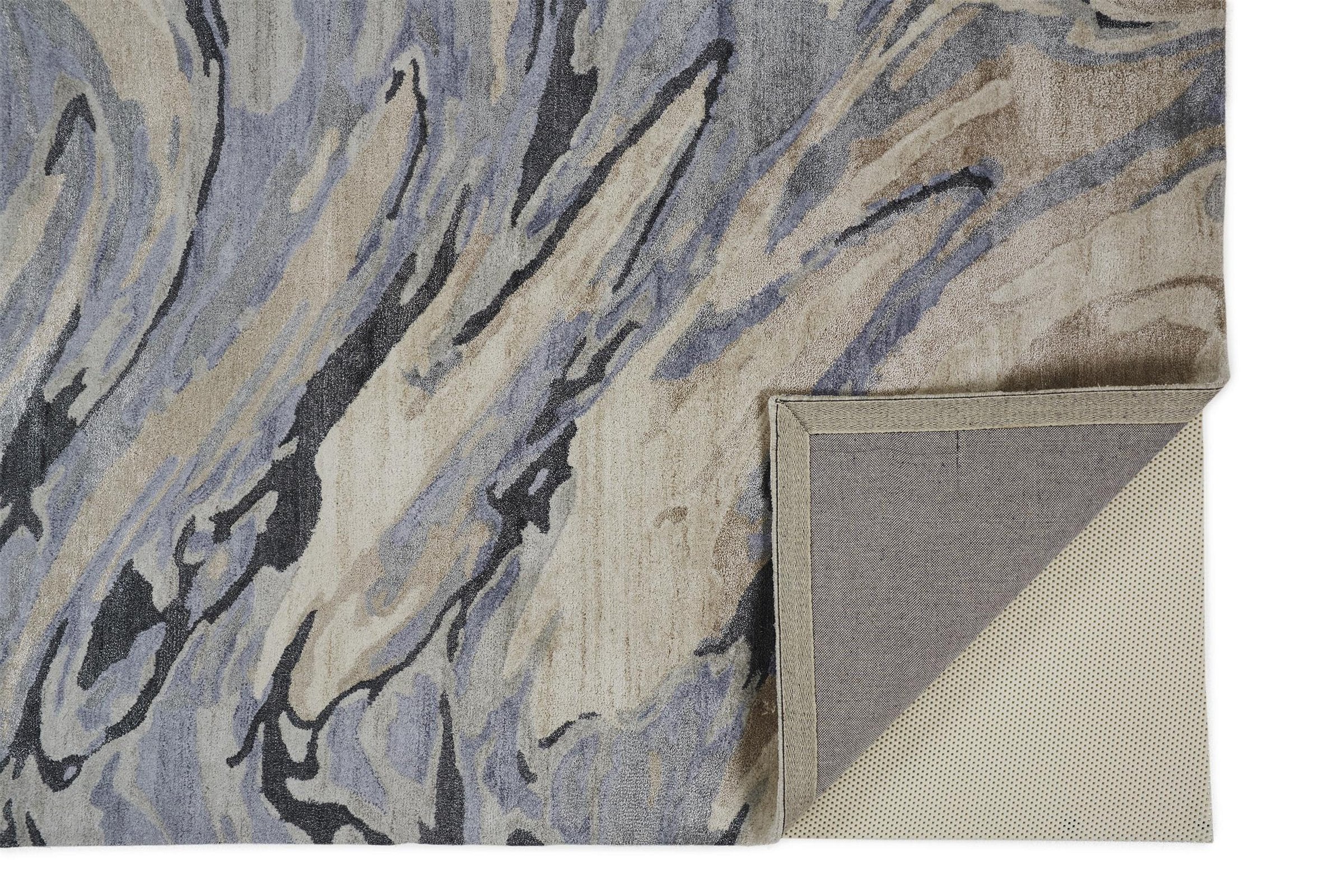 Feizy Dryden 8790F Rug in Blue/Gray - Image 4