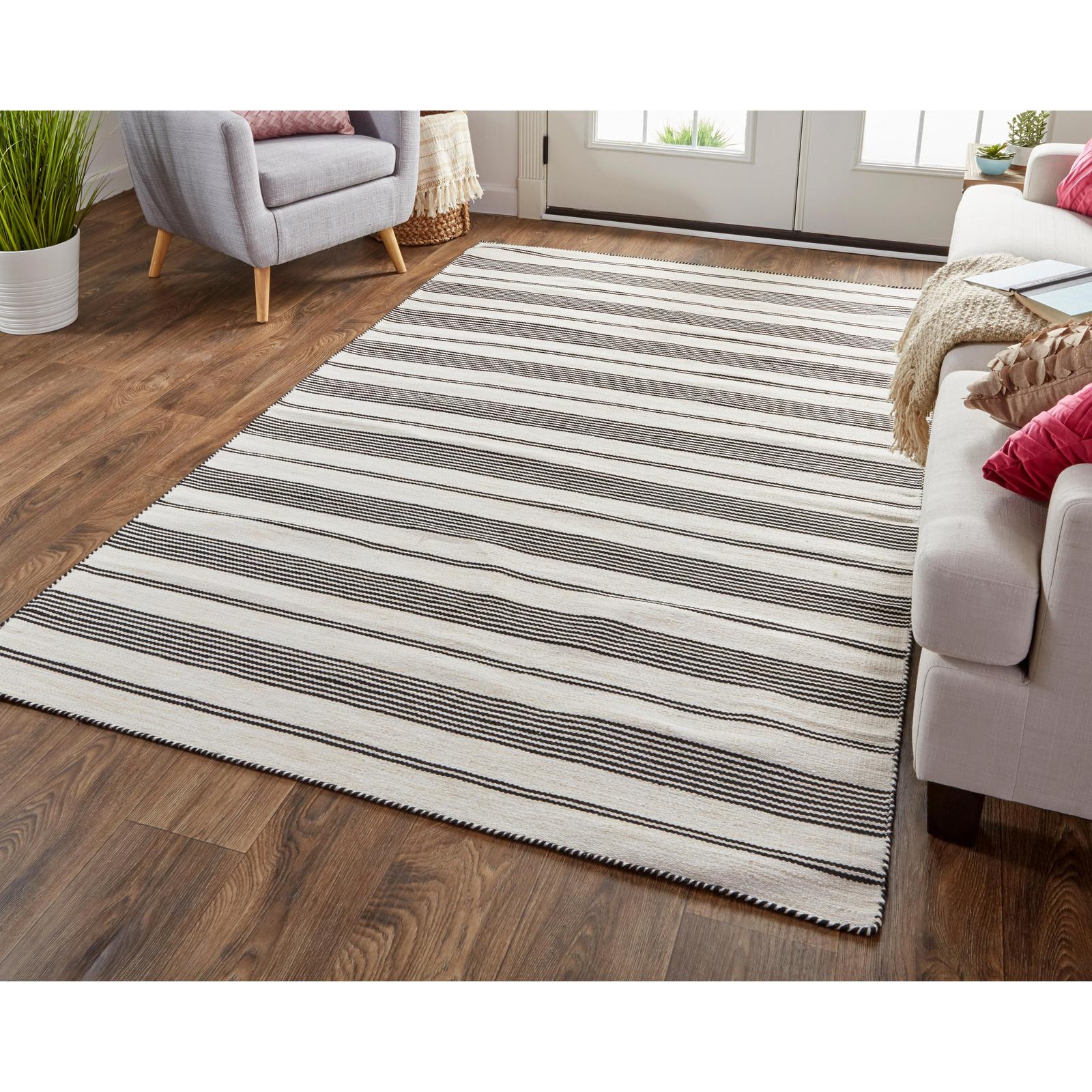 Feizy Duprine 0560F Transitional Stripes Rug - Image 2