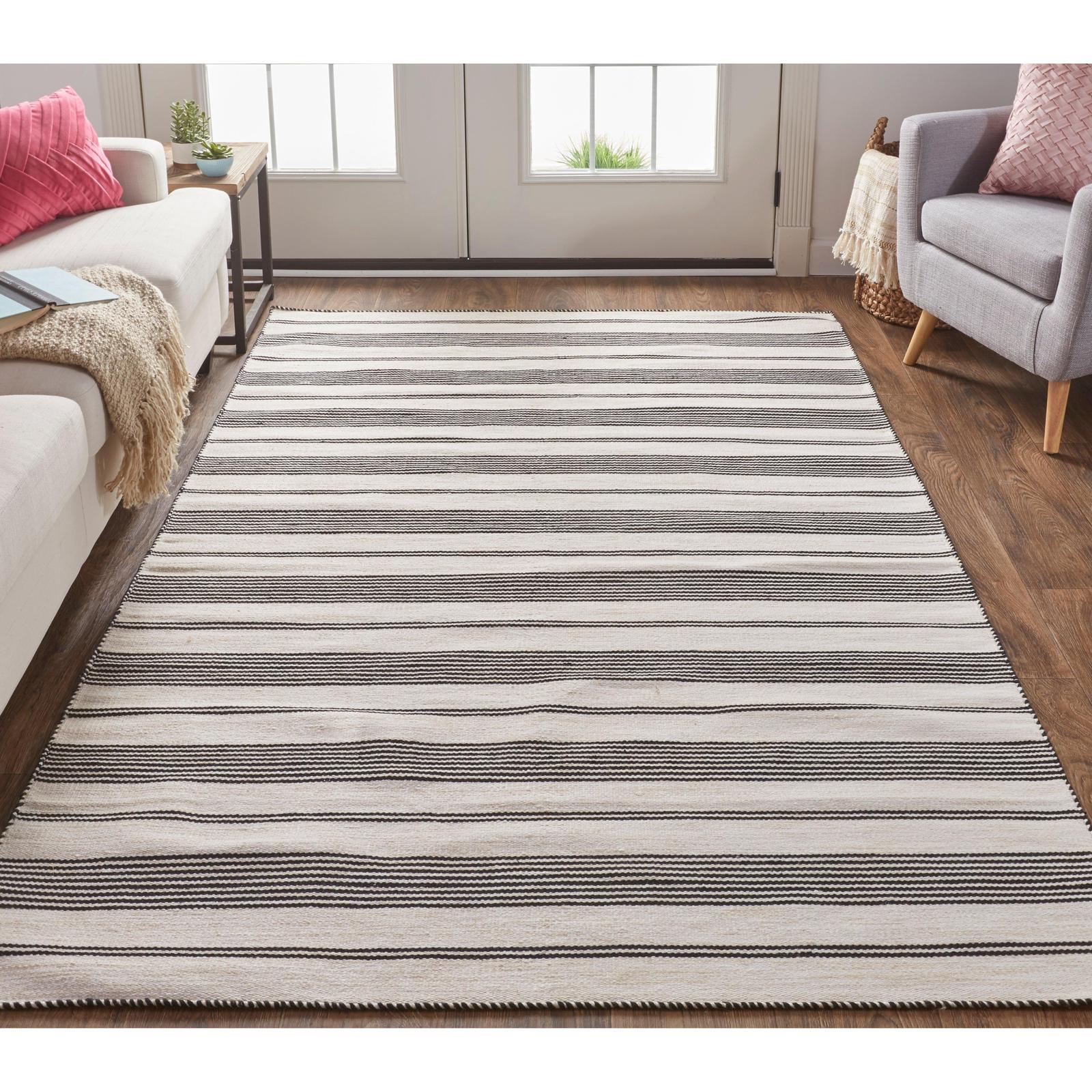 Feizy Duprine 0560F Transitional Stripes Rug - Image 3