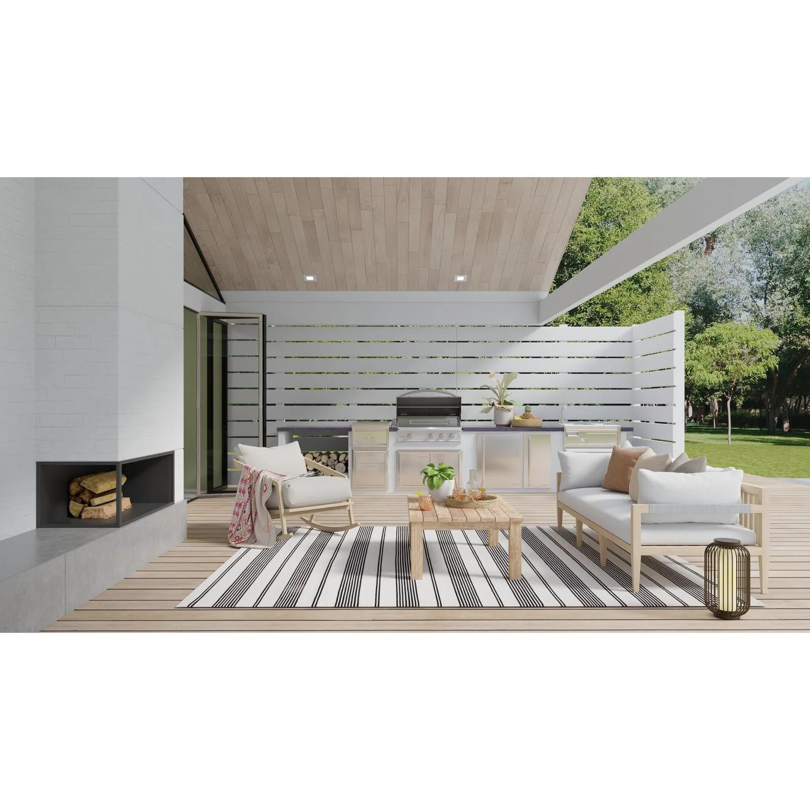 Feizy Duprine 0560F Transitional Stripes Rug - Image 4
