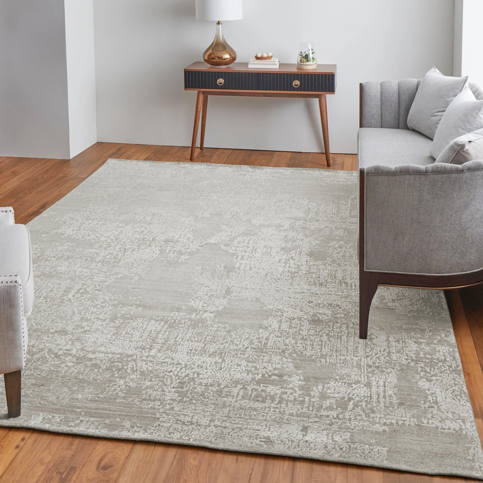 Feizy Eastfield 6989F Modern Abstract in Ivory - Image 3