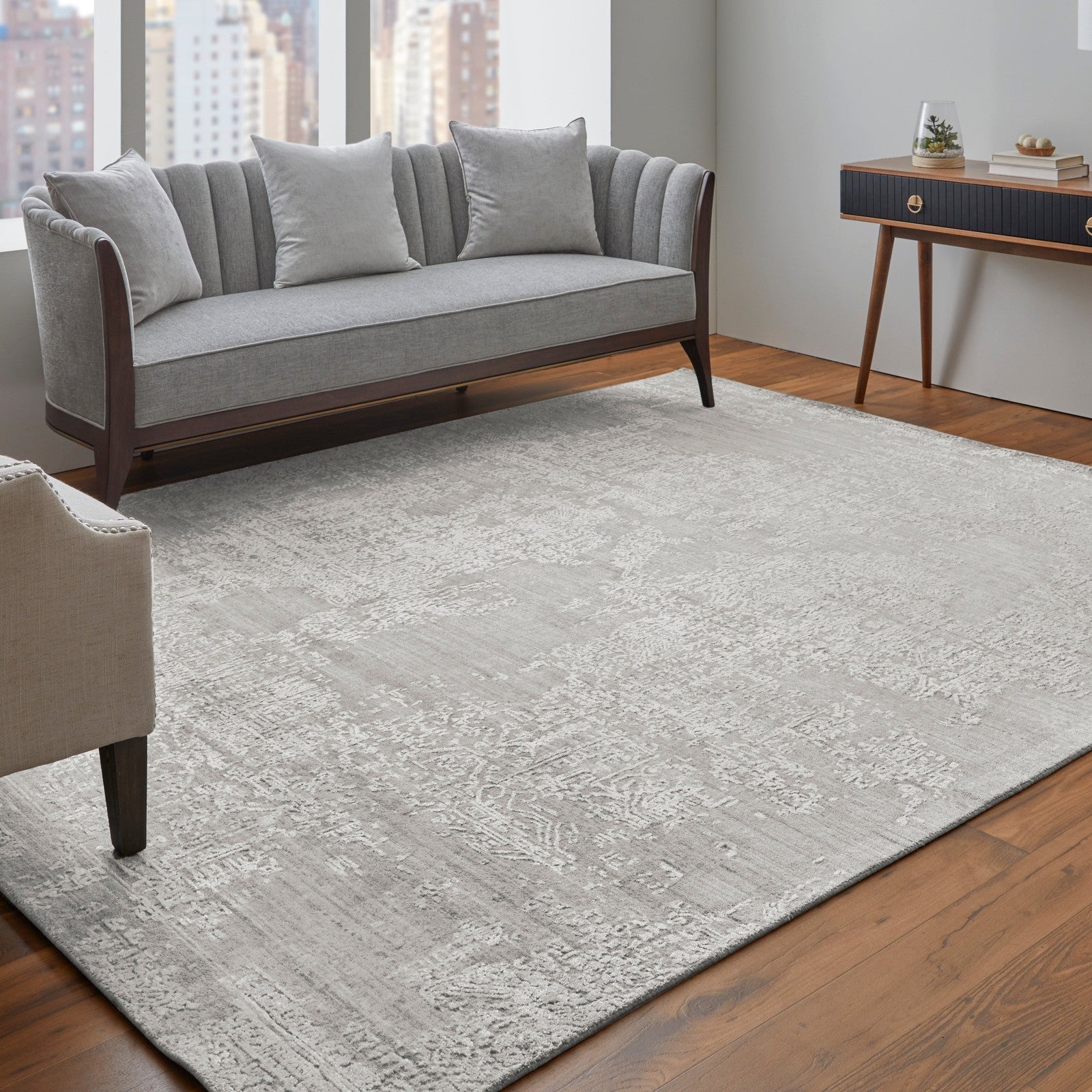 Feizy Eastfield 6989F Modern Abstract in Ivory - Image 4