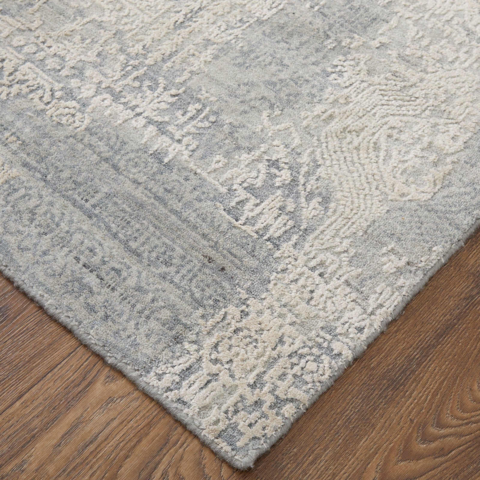 Feizy Eastfield 6989F Modern Abstract in Silver/Gray - Image 5