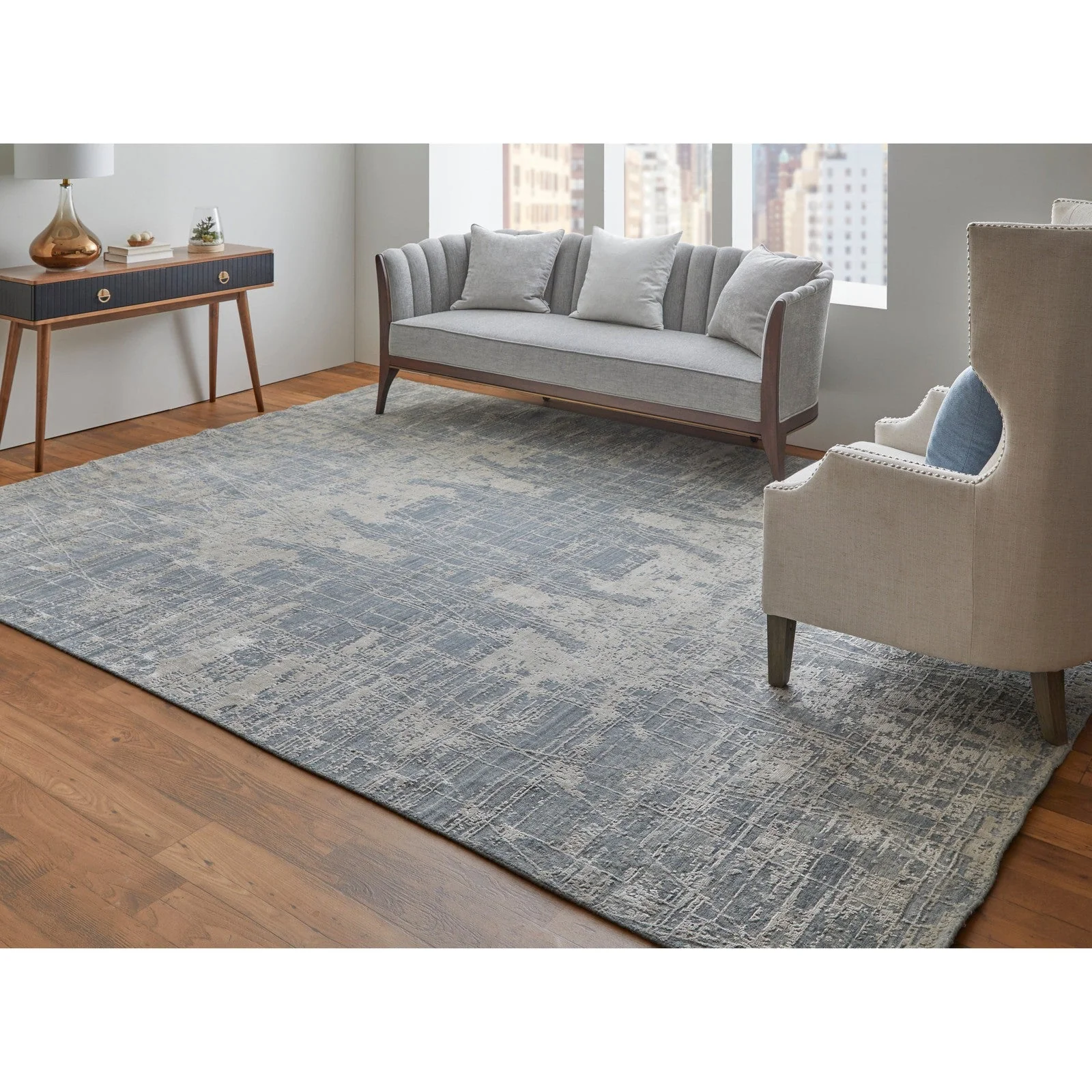 Feizy Eastfield 69A0F Modern Abstract in Gray - Image 2