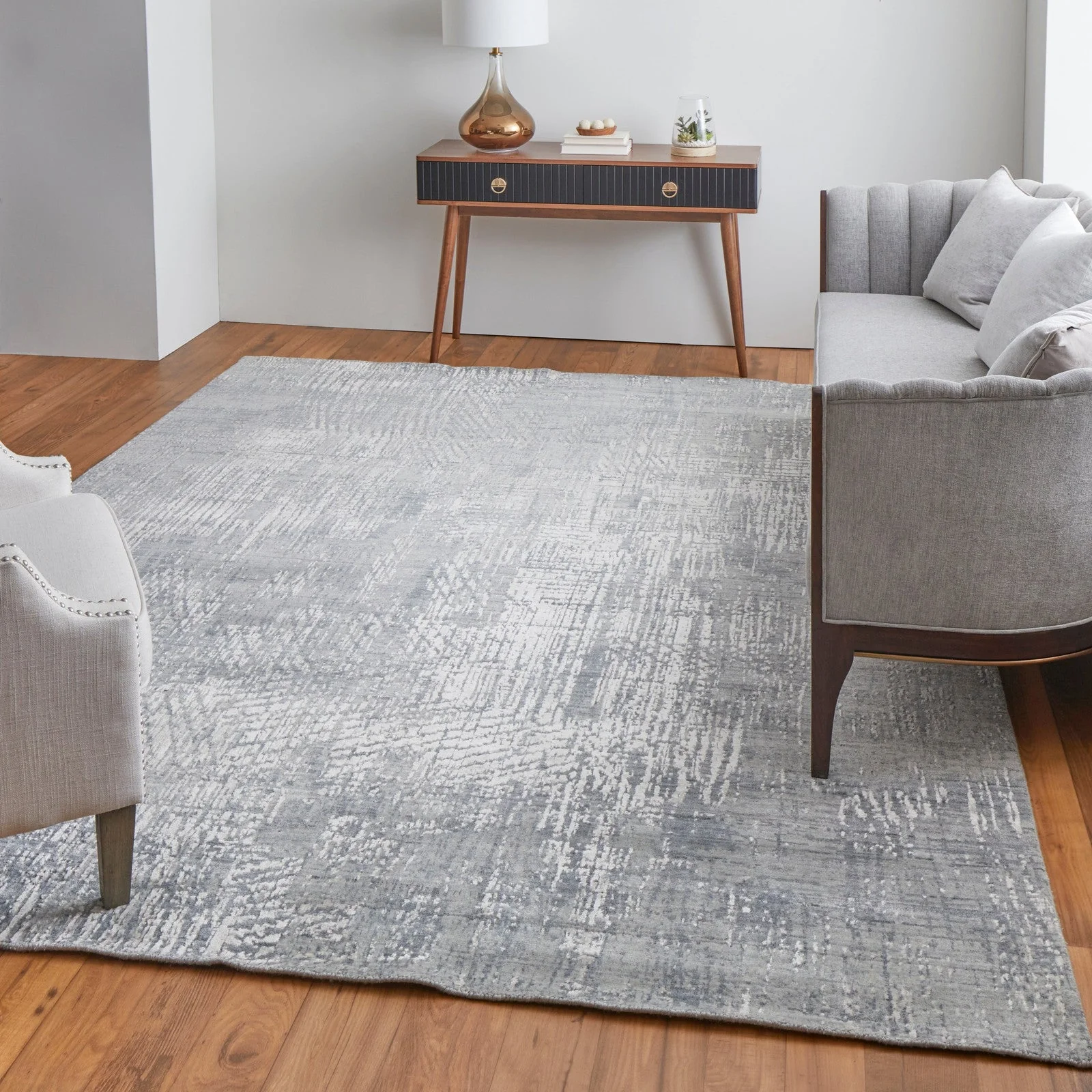 Feizy Eastfield 69A1F Modern Abstract in Gray - Image 3