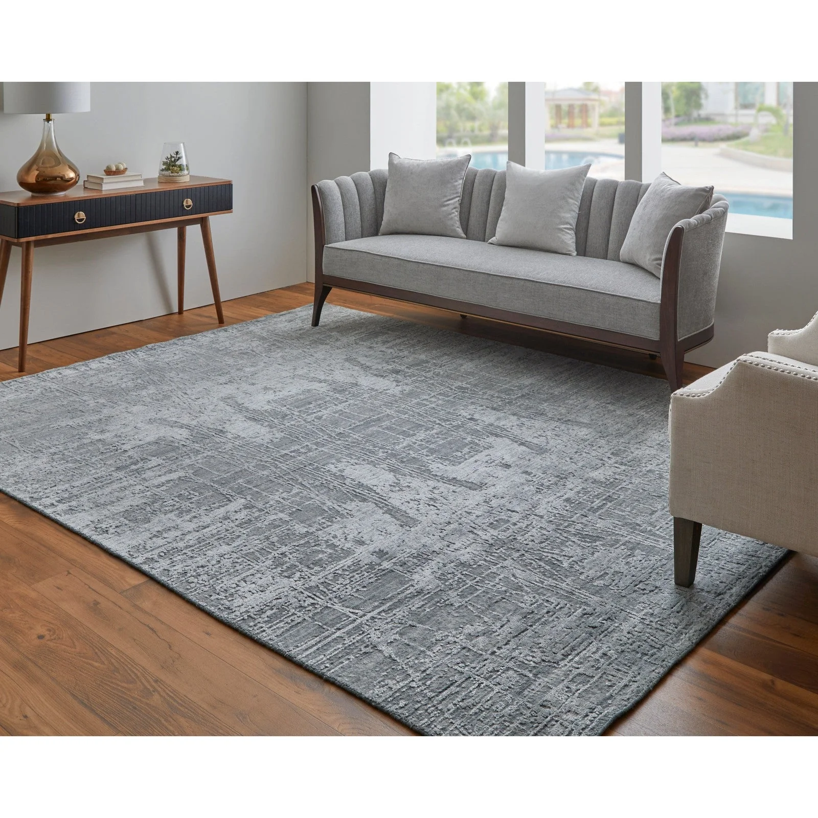 Feizy Eastfield 69A5F Modern Abstract in Gray - Image 2