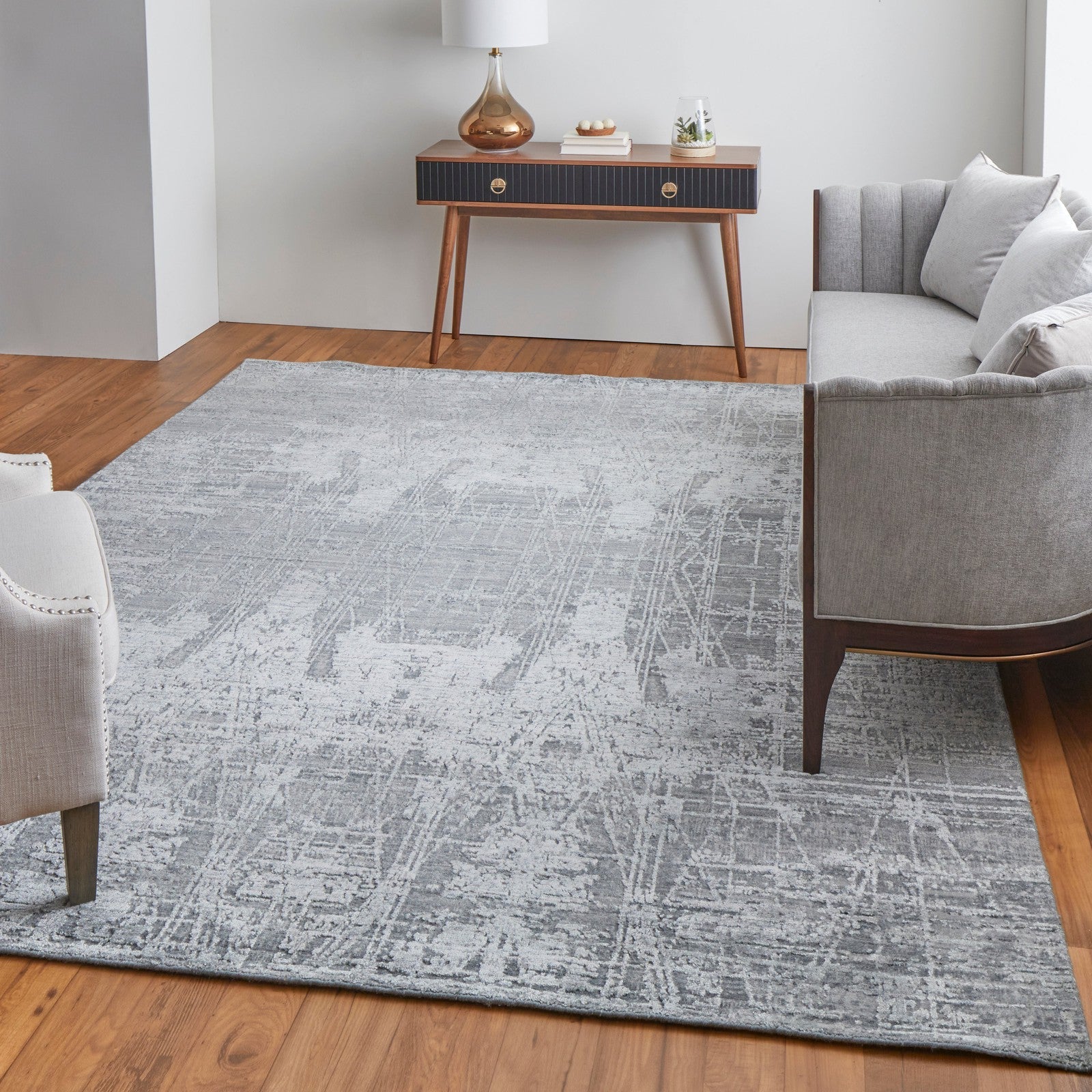 Feizy Eastfield 69A5F Modern Abstract in Gray - Image 3