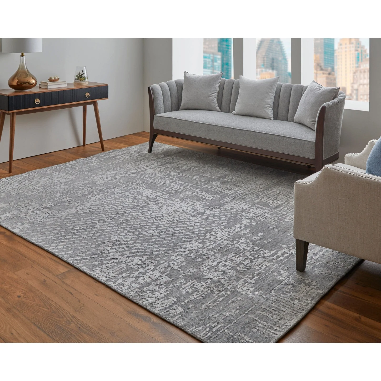 Feizy Eastfield 69A9F Modern Abstract in Gray - Image 2