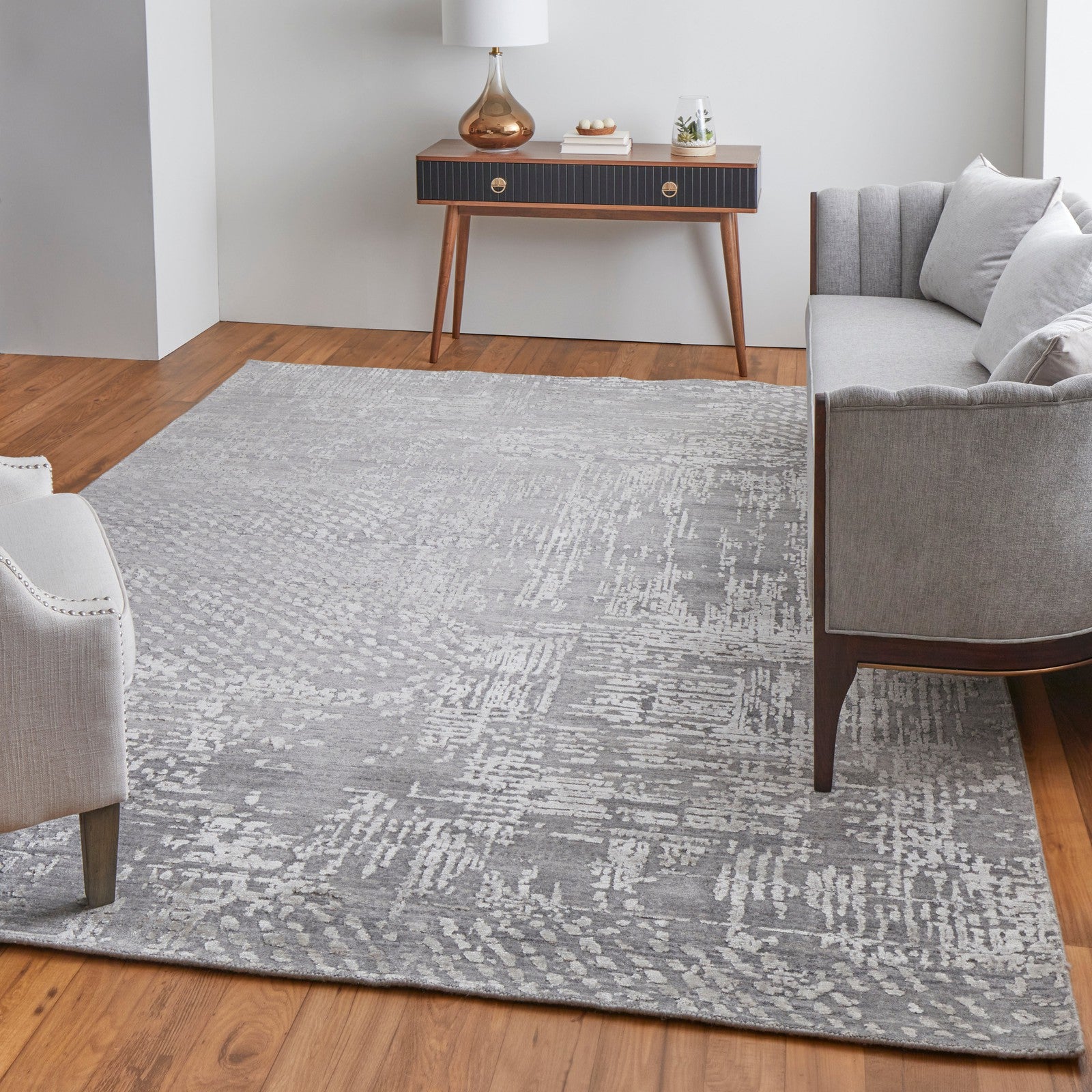 Feizy Eastfield 69A9F Modern Abstract in Gray - Image 3