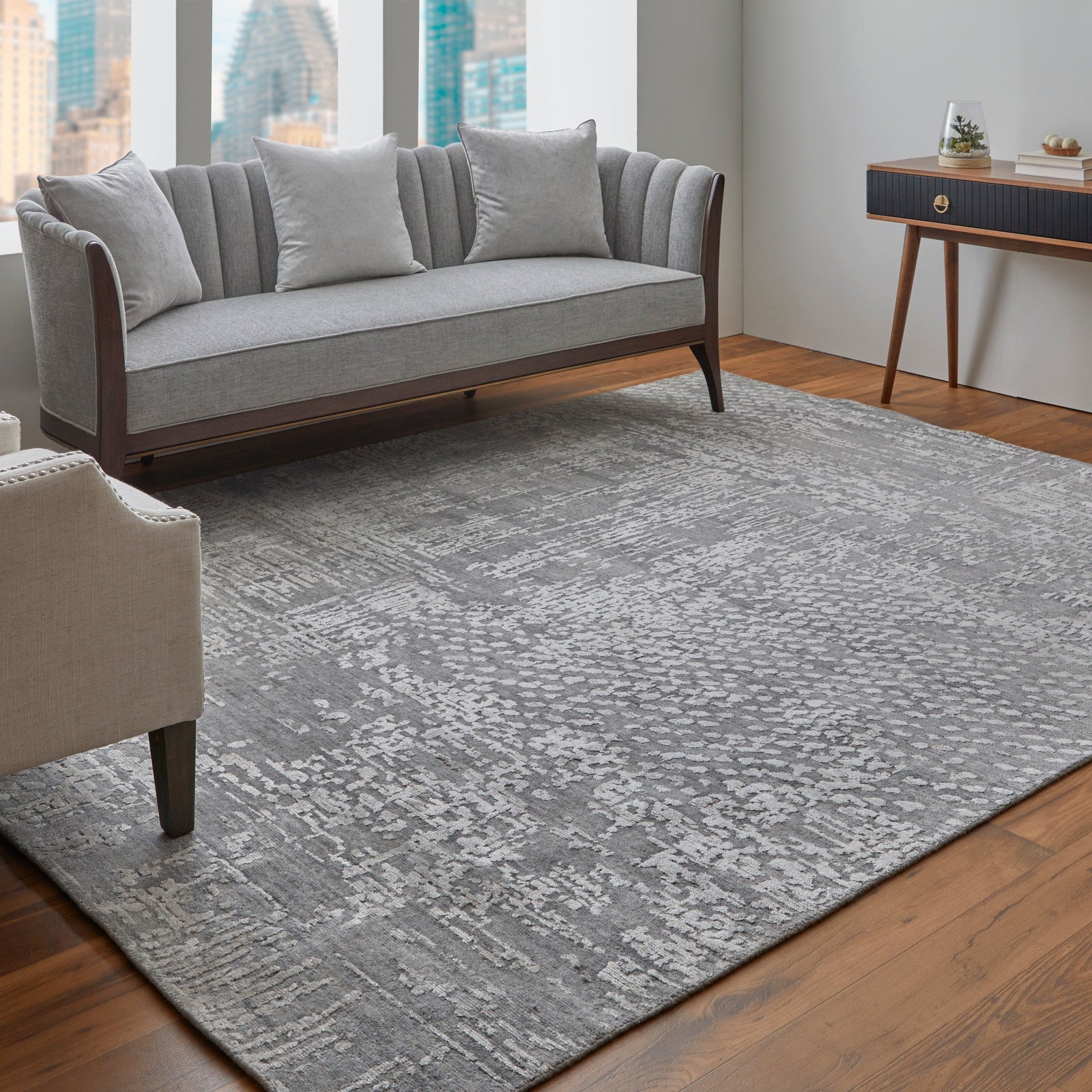 Feizy Eastfield 69A9F Modern Abstract in Gray - Image 4