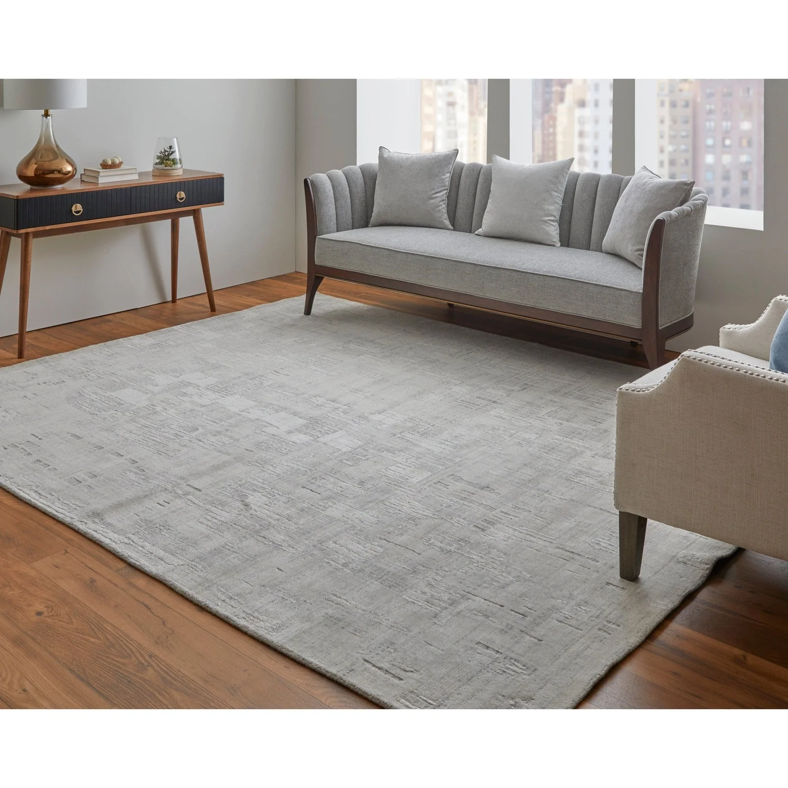 Feizy Eastfield 69ACF Modern Abstract in Ivory - Image 2