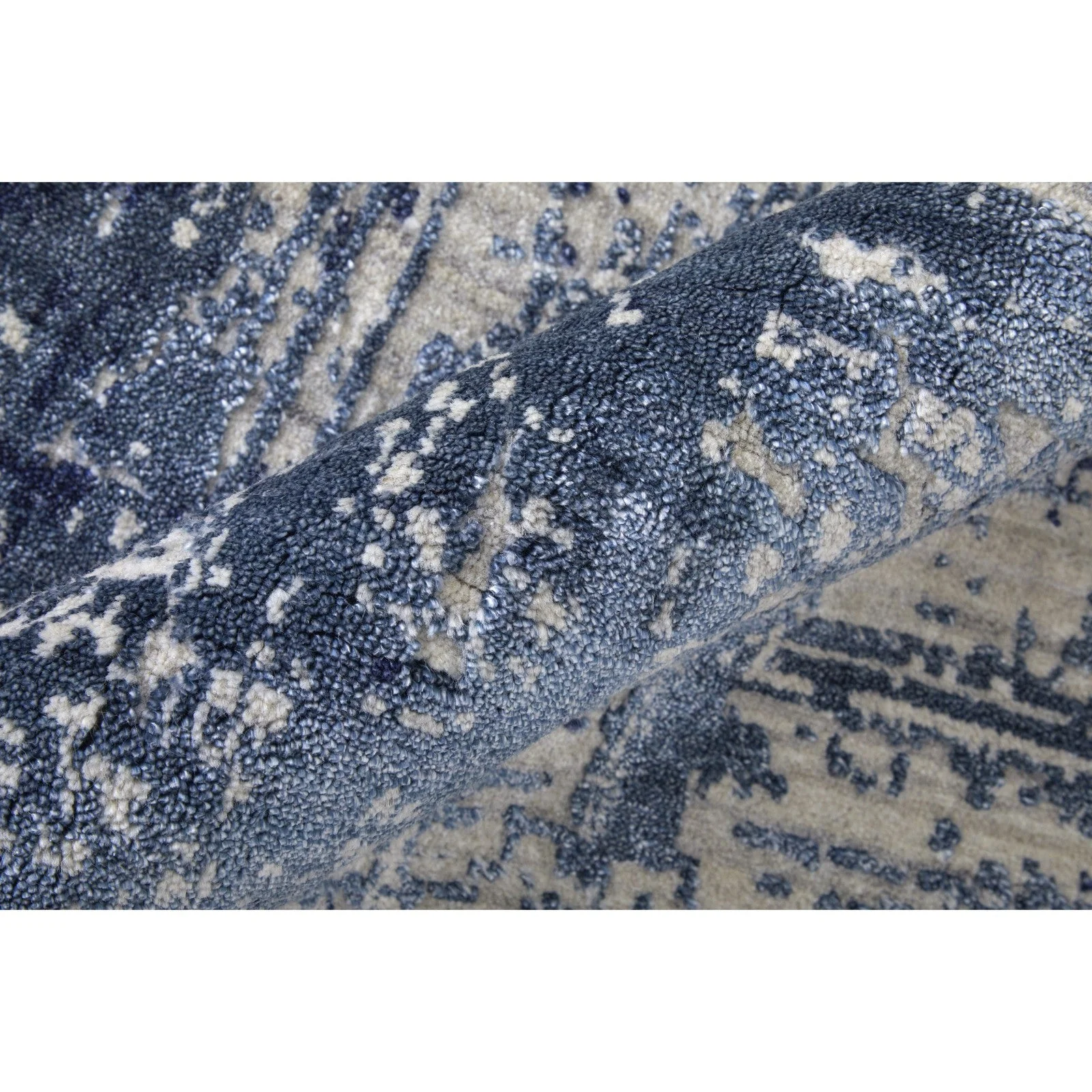 Feizy Eastfield 69AEF Modern Abstract in Blue/Ivory - Image 9