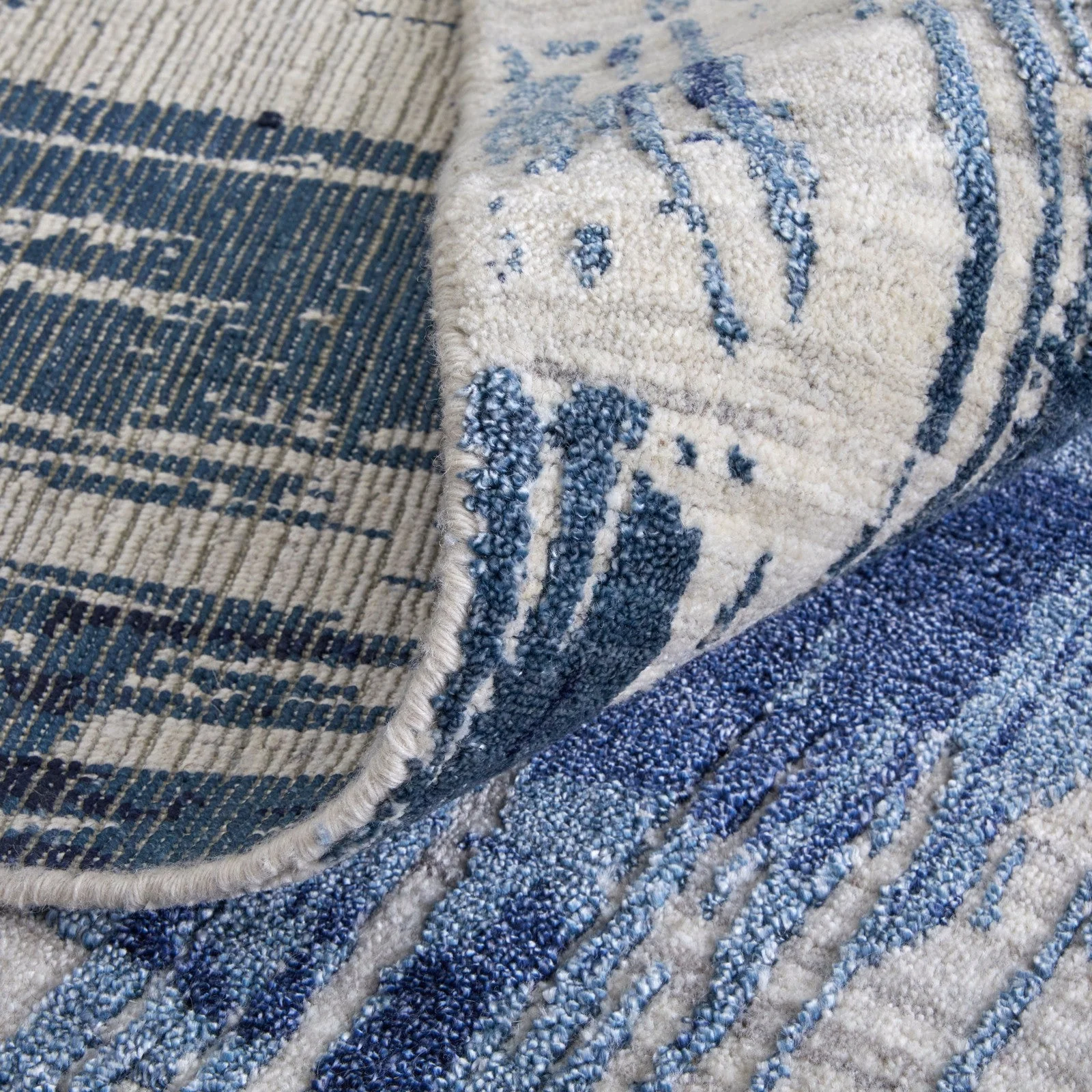 Feizy Eastfield 69AGF Modern Abstract in Blue/Ivory - Image 7