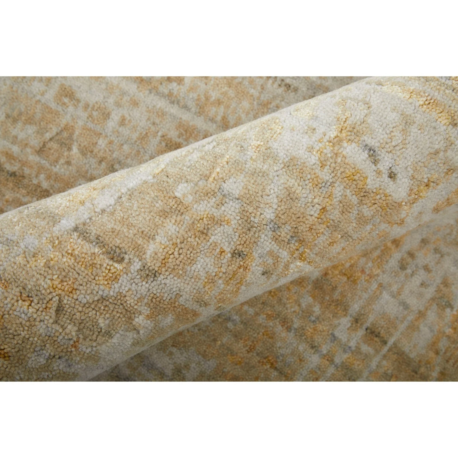 Feizy Eastfield 69FPF Modern Abstract in Yellow/Ivory/Gold - Image 7