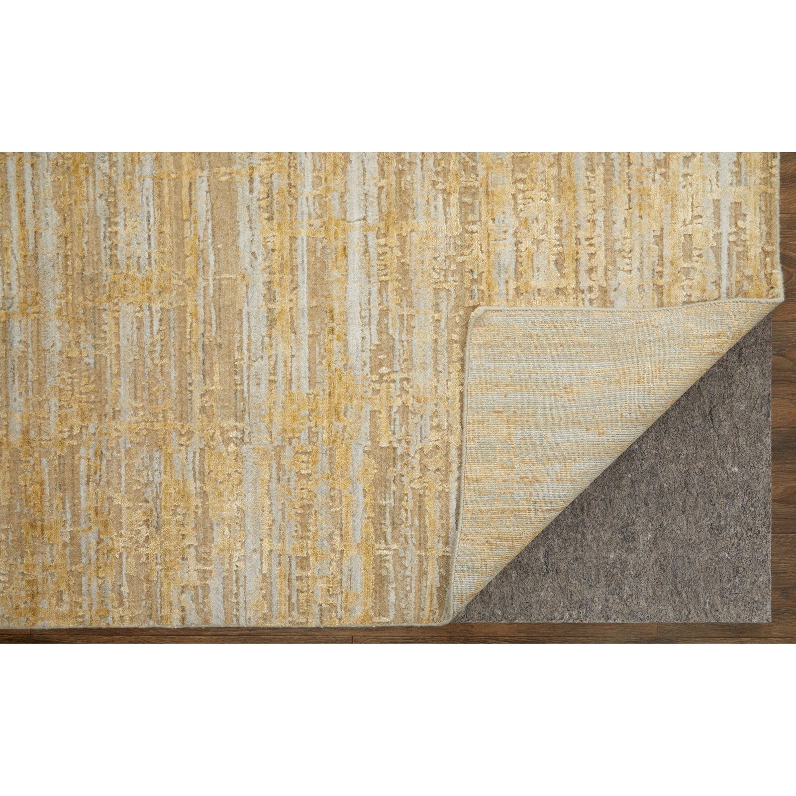 Feizy Eastfield 69FQF Modern Abstract in Yellow/Ivory/Gold - Image 6