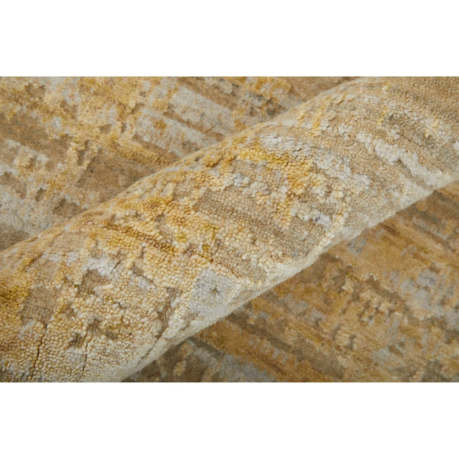 Feizy Eastfield 69FQF Modern Abstract in Yellow/Ivory/Gold - Image 7