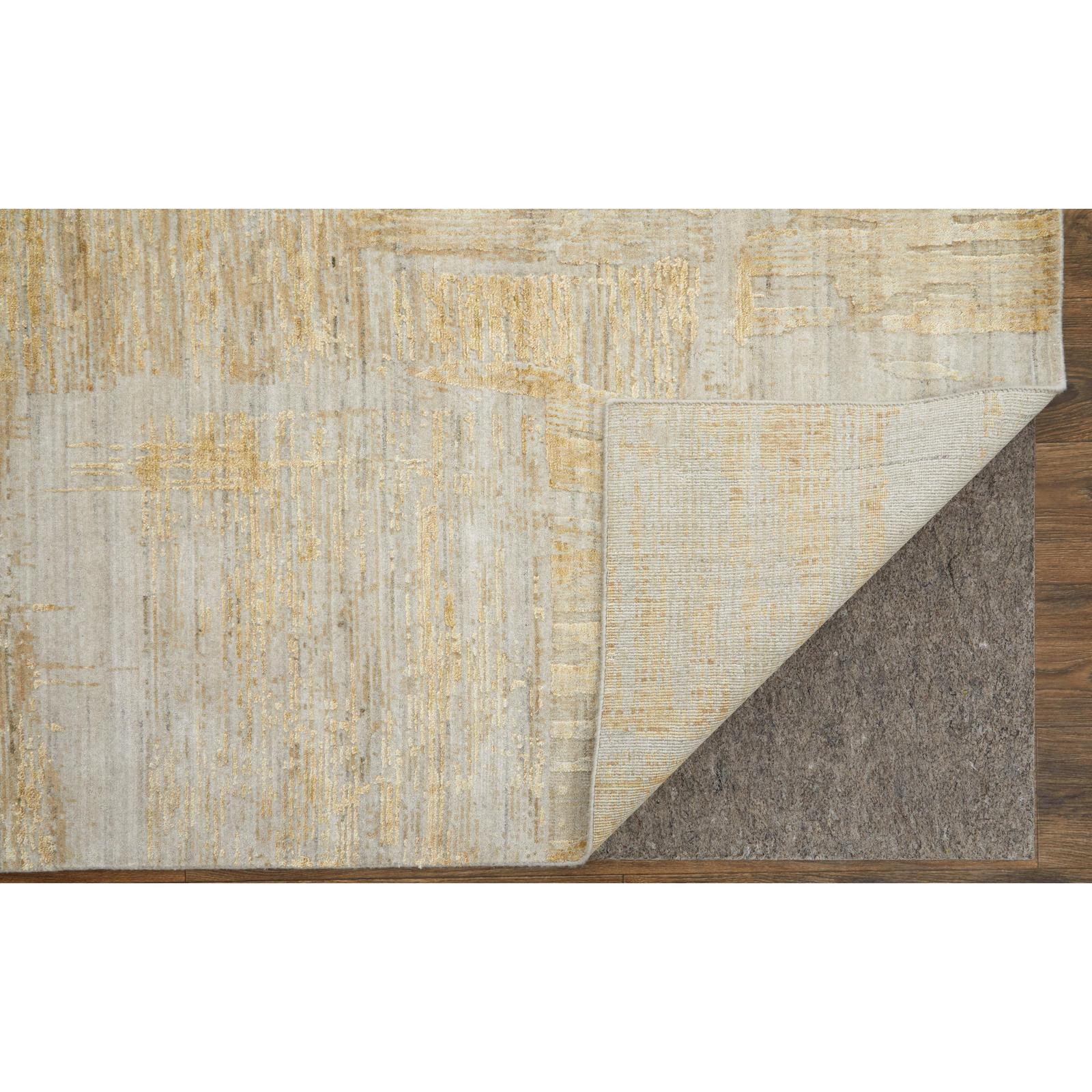 Feizy Eastfield 69FTF Modern Abstract Rug in Yellow/Ivory/Gold - Image 6