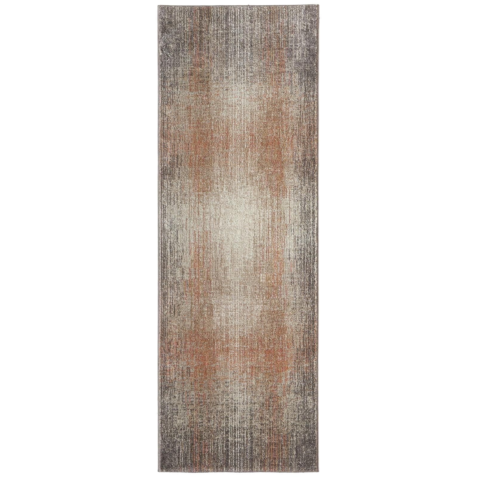 Feizy Eden 39QPF Modern Abstract Rug in Ivory/Taupe/Pink - Image 11