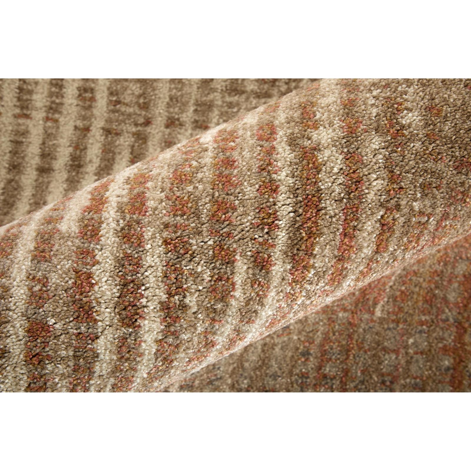 Feizy Eden 39QPF Modern Abstract Rug in Ivory/Taupe/Pink - Image 6