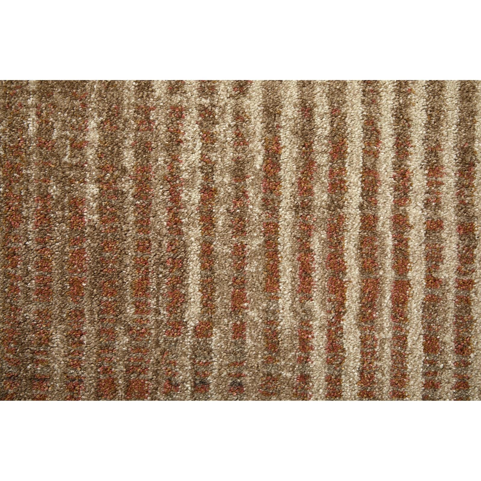 Feizy Eden 39QPF Modern Abstract Rug in Ivory/Taupe/Pink - Image 7