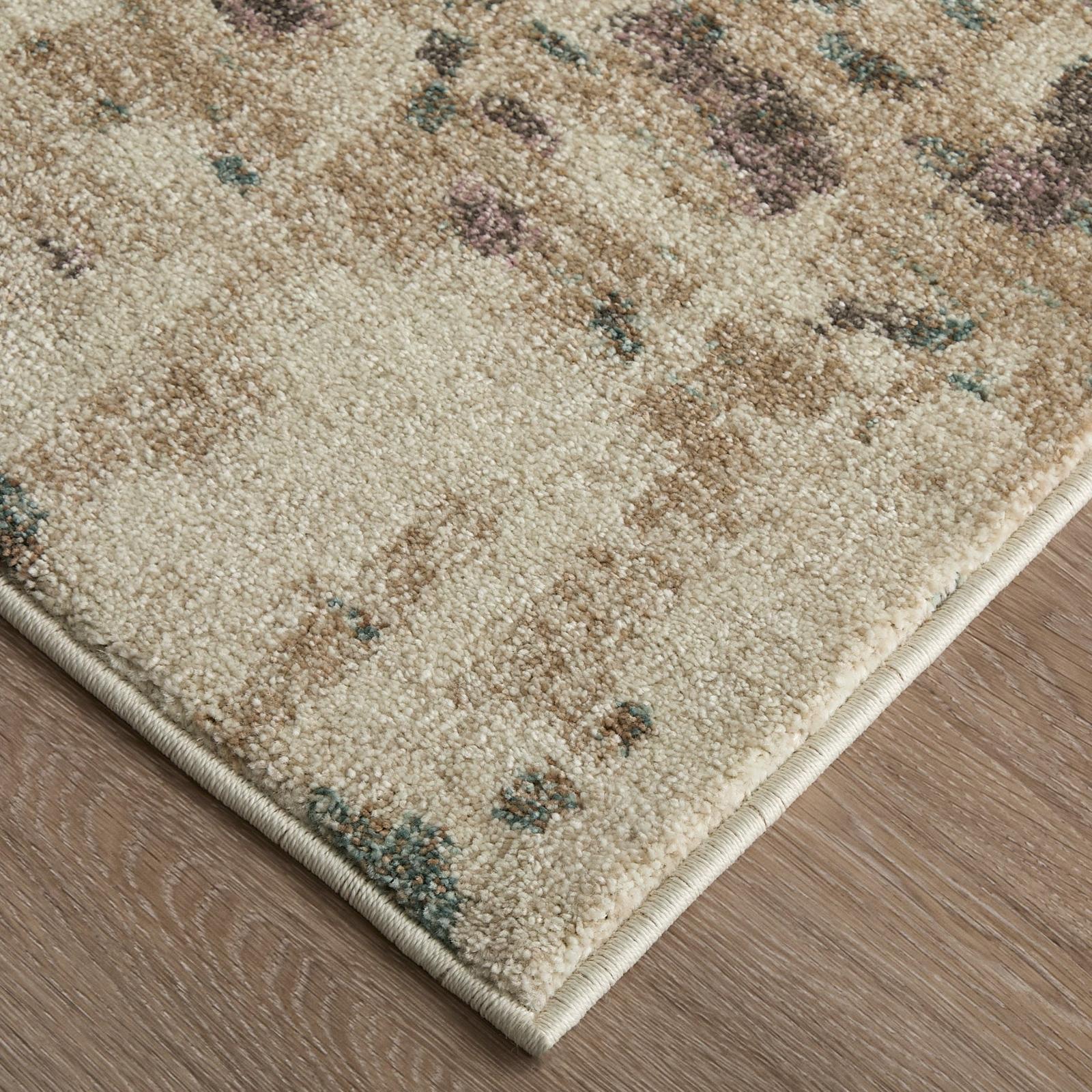 Feizy Eden 39QRF Modern Abstract Rug in Ivory/Blue/Purple - Image 4