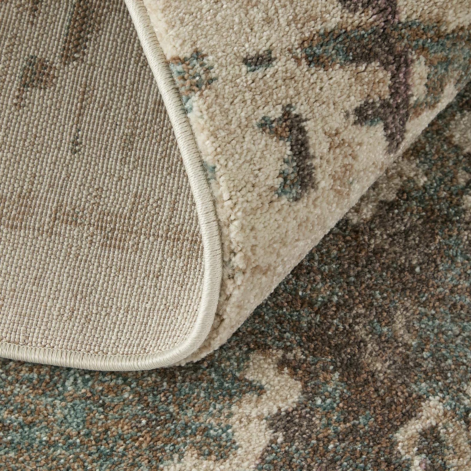 Feizy Eden 39QRF Modern Abstract Rug in Ivory/Blue/Purple - Image 8