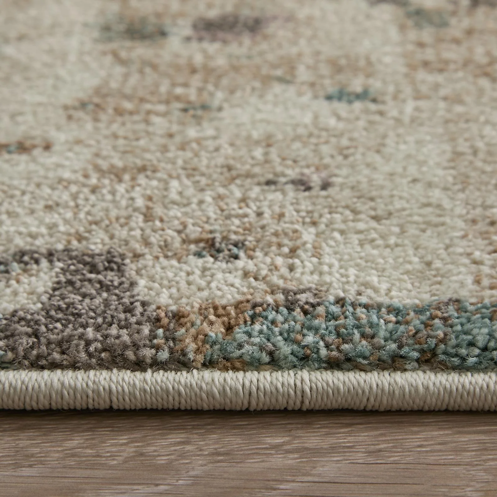 Feizy Eden 39QRF Modern Abstract Rug in Ivory/Blue/Purple - Image 9