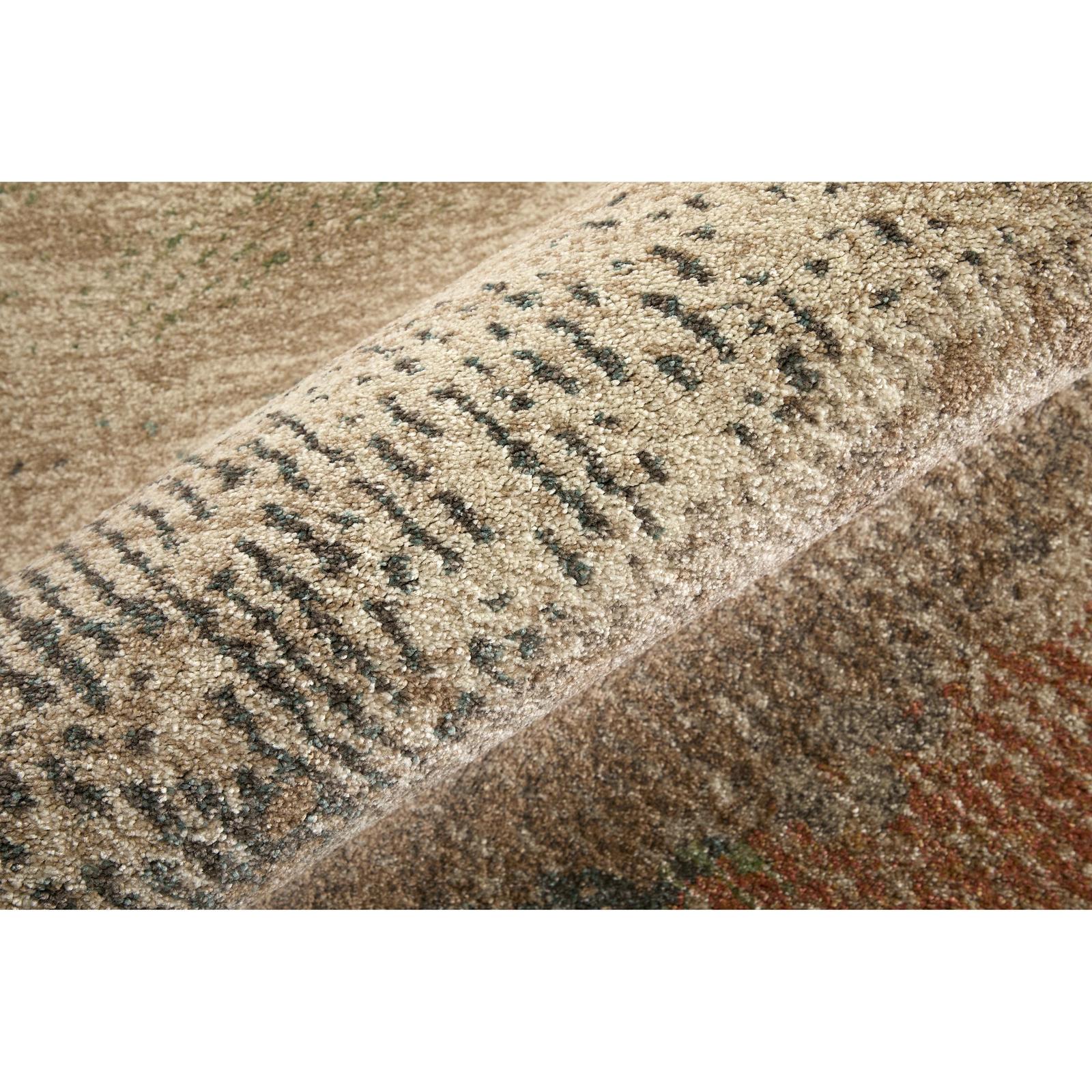 Feizy Eden 39QTF Modern Abstract Rug in Brown/Tan/Blue - Image 6