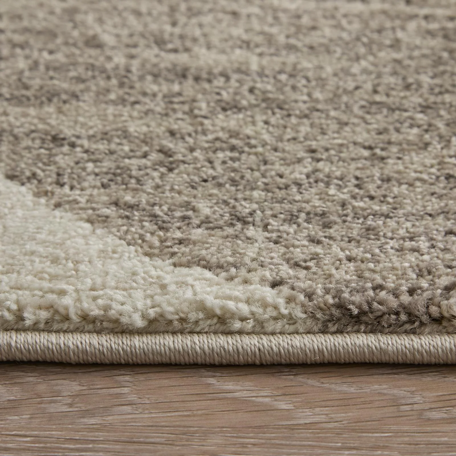 Feizy Eden 39QUF Modern Color Block Rug in Ivory/Brown/Blue - Image 8