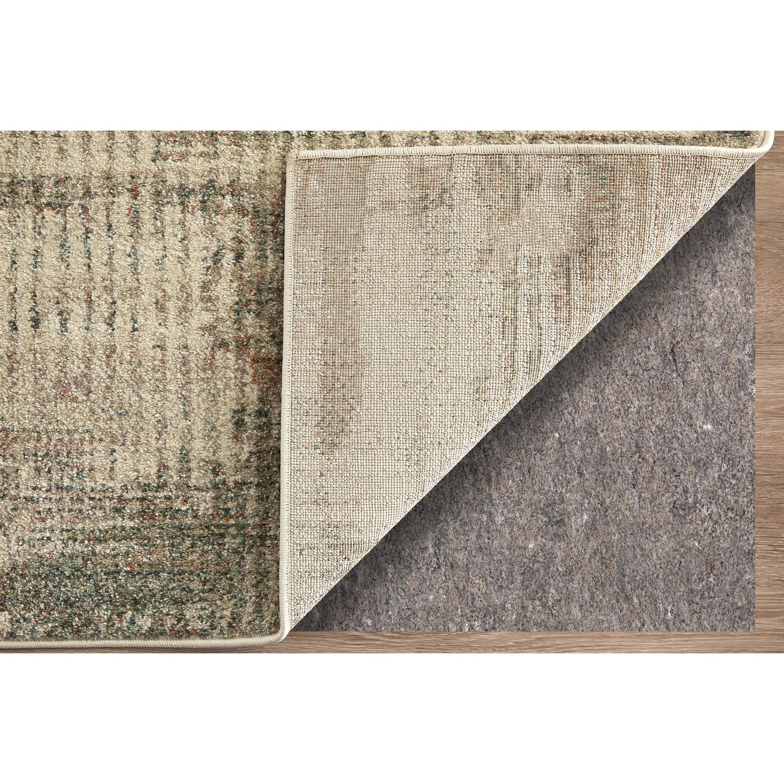 Feizy Eden 39QWF Modern Abstract Rug in Ivory/Gray/Green - Image 5