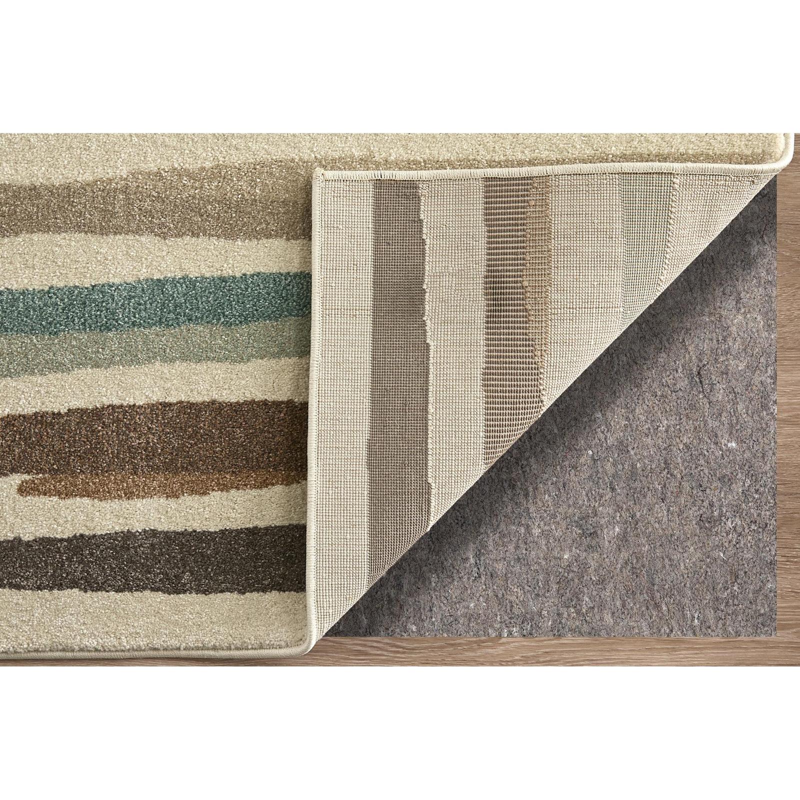 Feizy Eden 39QXF Modern Abstract Rug in Ivory/Brown/Blue - Image 5