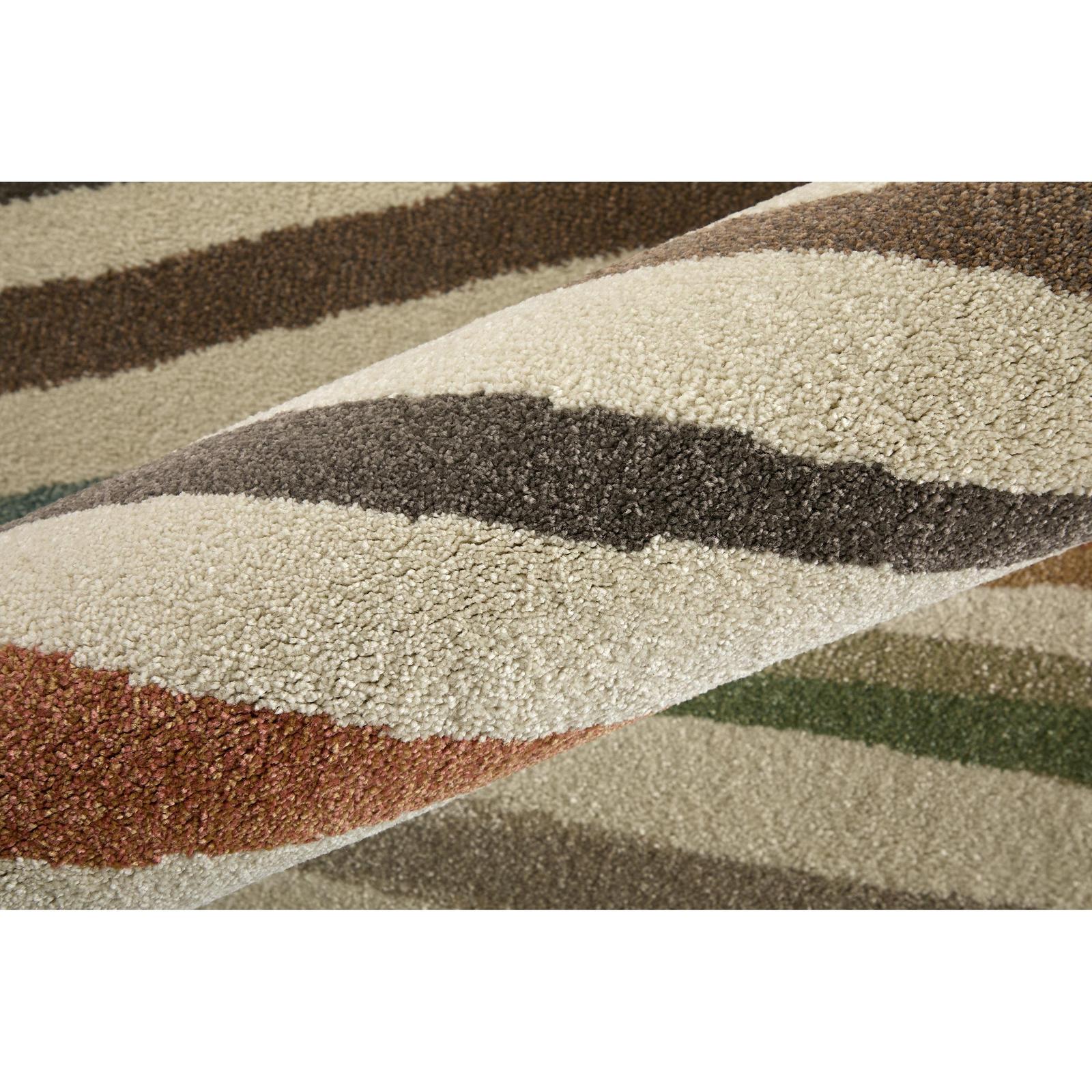 Feizy Eden 39QXF Modern Abstract Rug in Ivory/Brown/Blue - Image 6