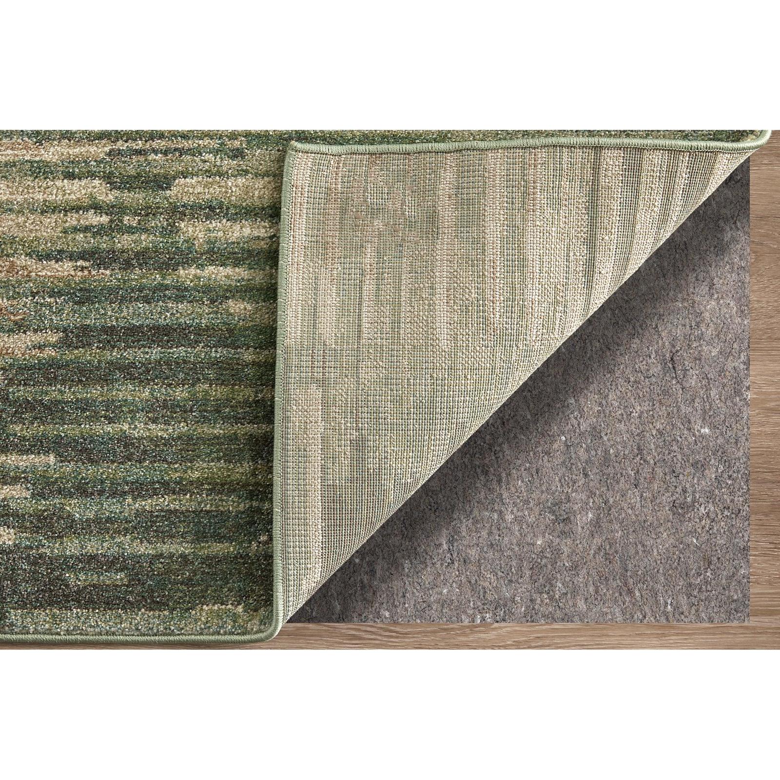 Feizy Eden 39QYF Modern Abstract Rug in Green/Ivory/Brown - Image 5