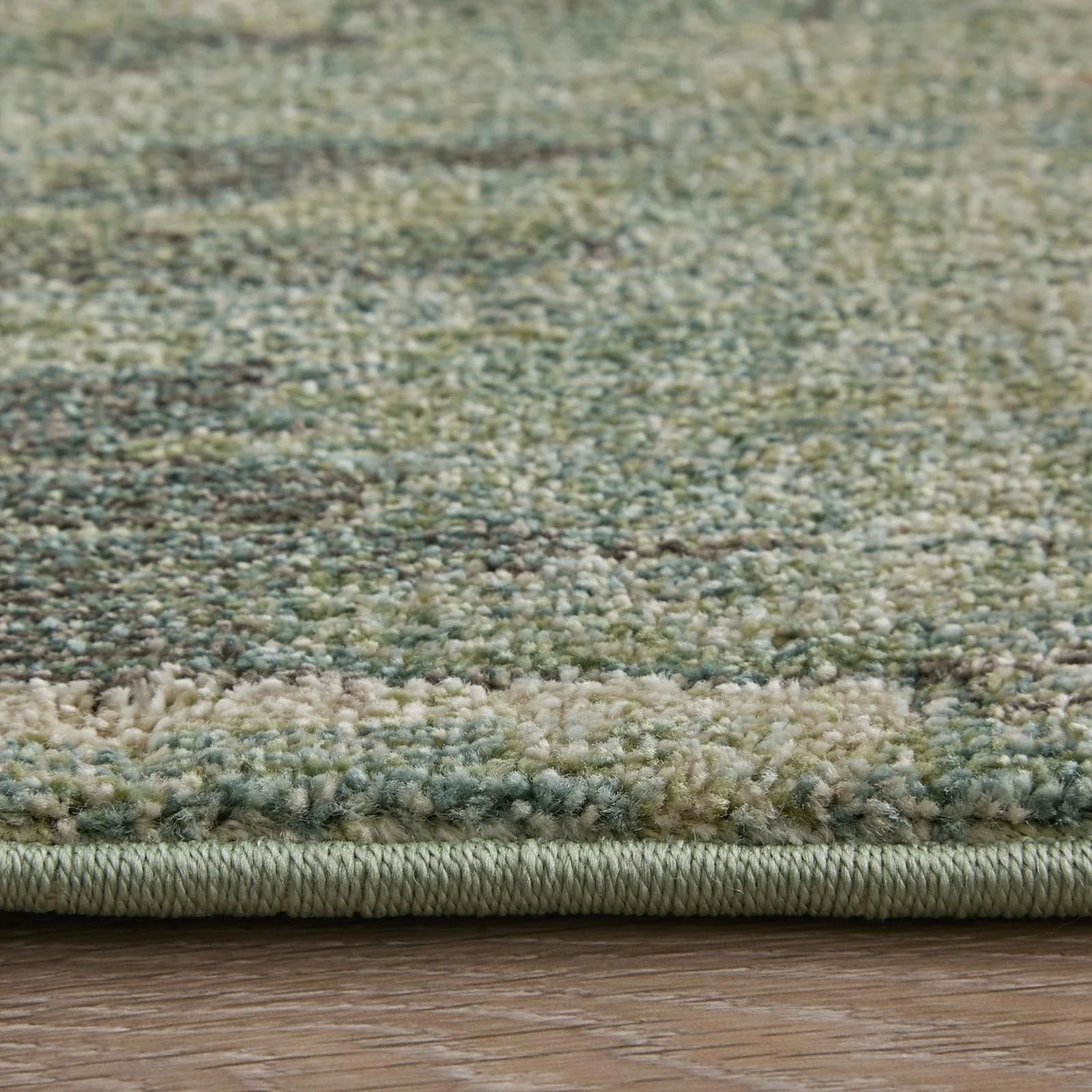 Feizy Eden 39QYF Modern Abstract Rug in Green/Ivory/Brown - Image 9