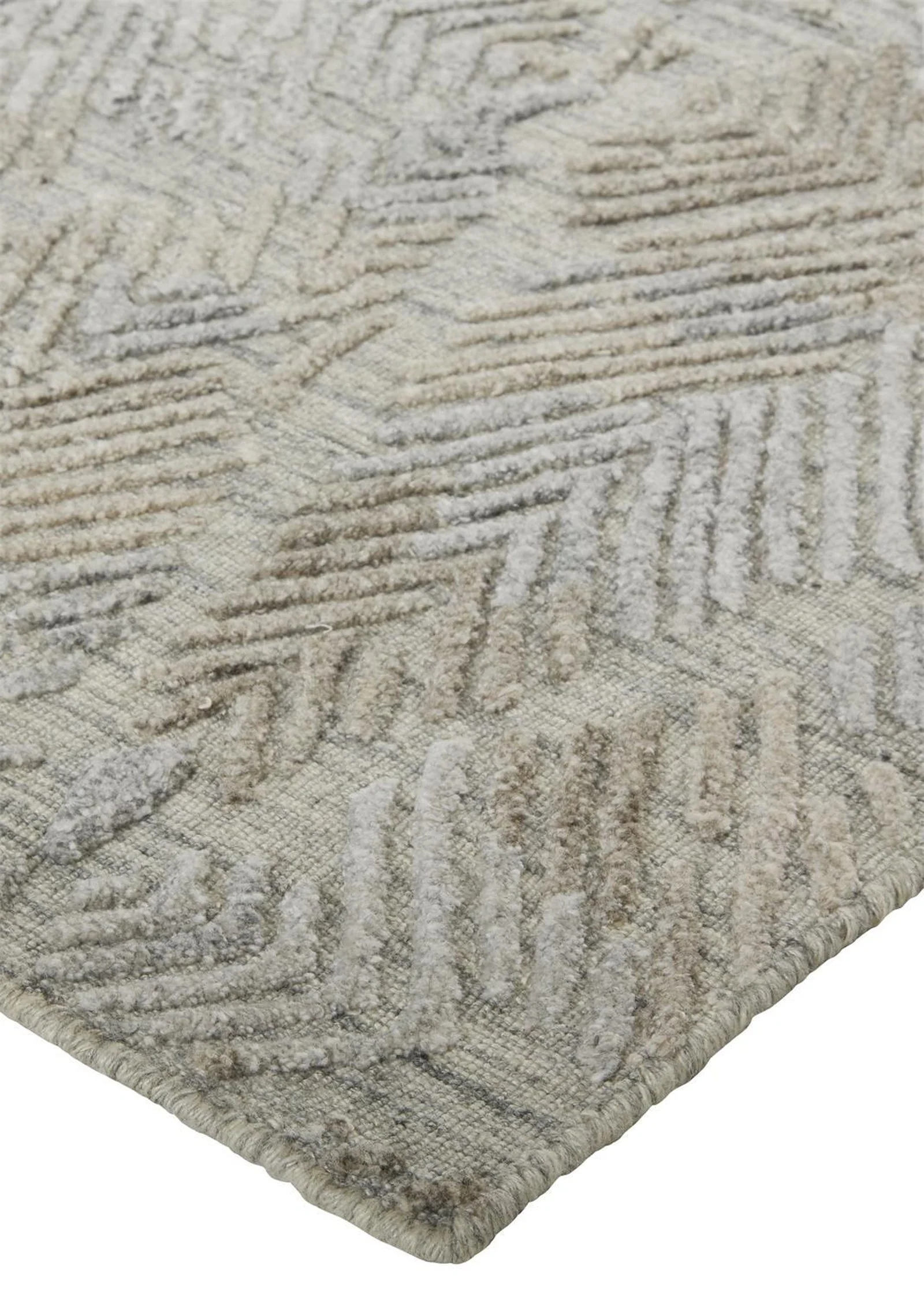Feizy Elias 6718F Rug in Gray / Taupe - Image 7