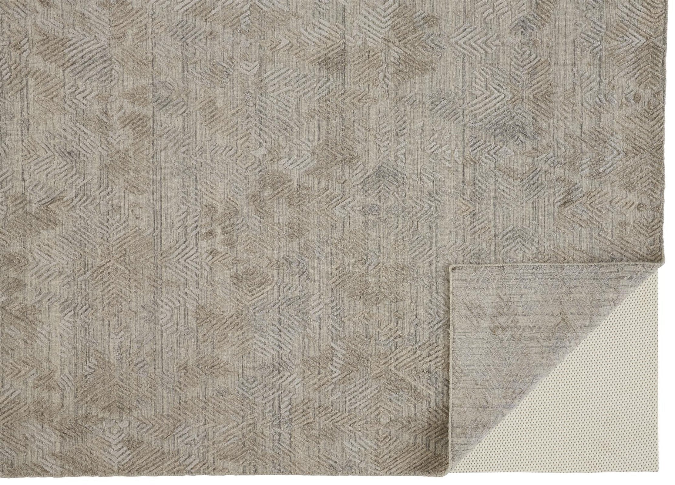 Feizy Elias 6718F Rug in Gray / Taupe - Image 8