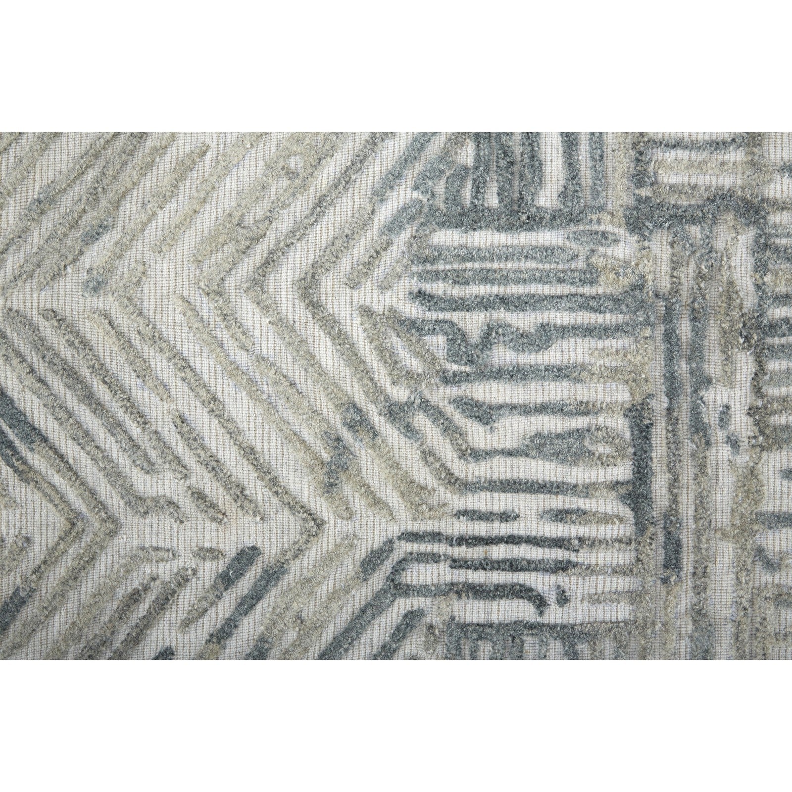 Feizy Elias 6891F Modern Abstract in Green/Blue/Ivory - Image 11