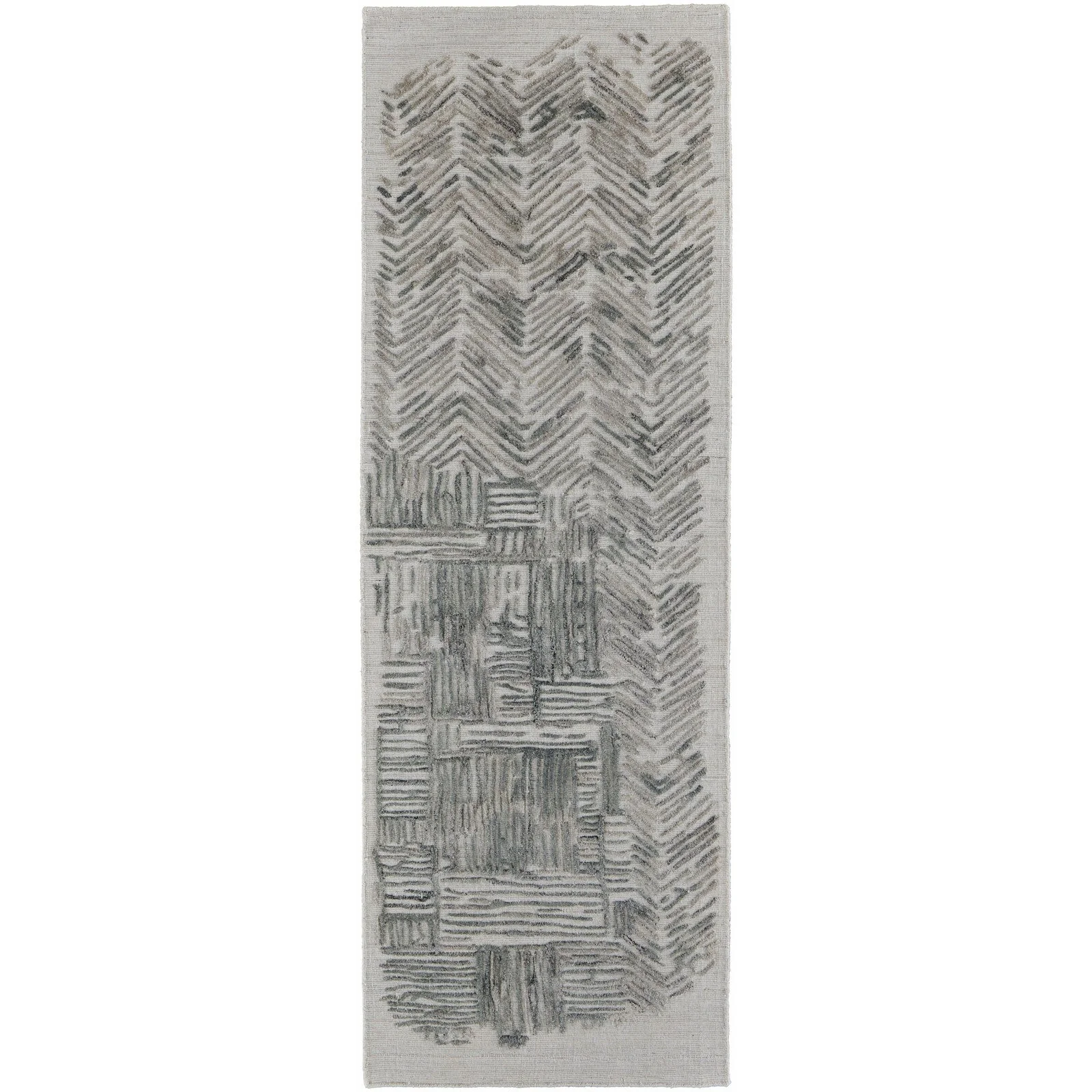 Feizy Elias 6891F Modern Abstract in Green/Blue/Ivory - Image 9