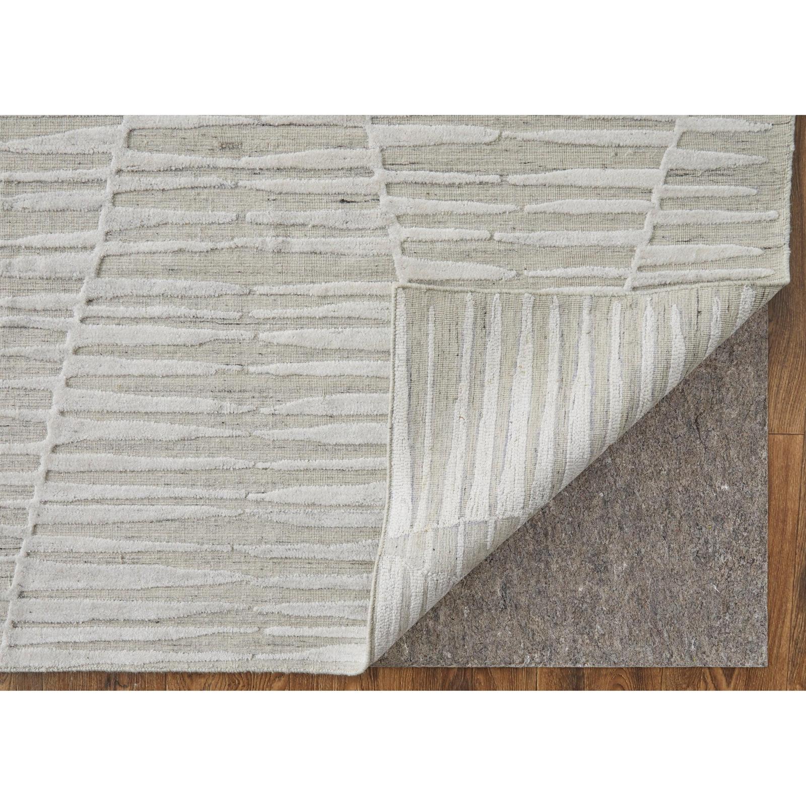 Feizy Elias 69FVF Modern Geometric Rug in Ivory/Tan - Image 6