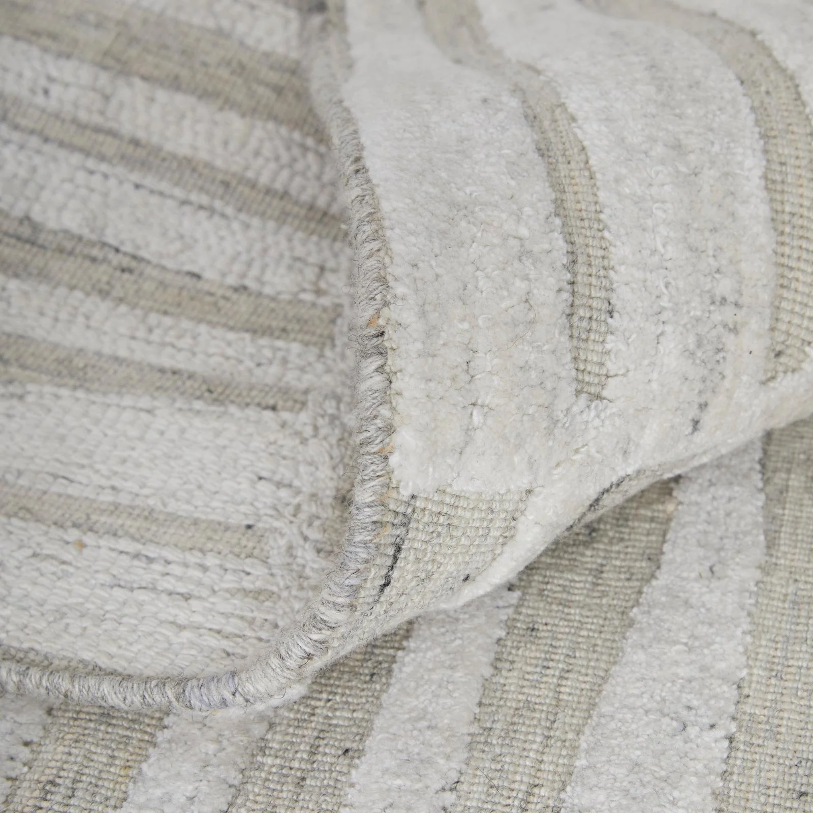 Feizy Elias 69FVF Modern Geometric Rug in Ivory/Tan - Image 7